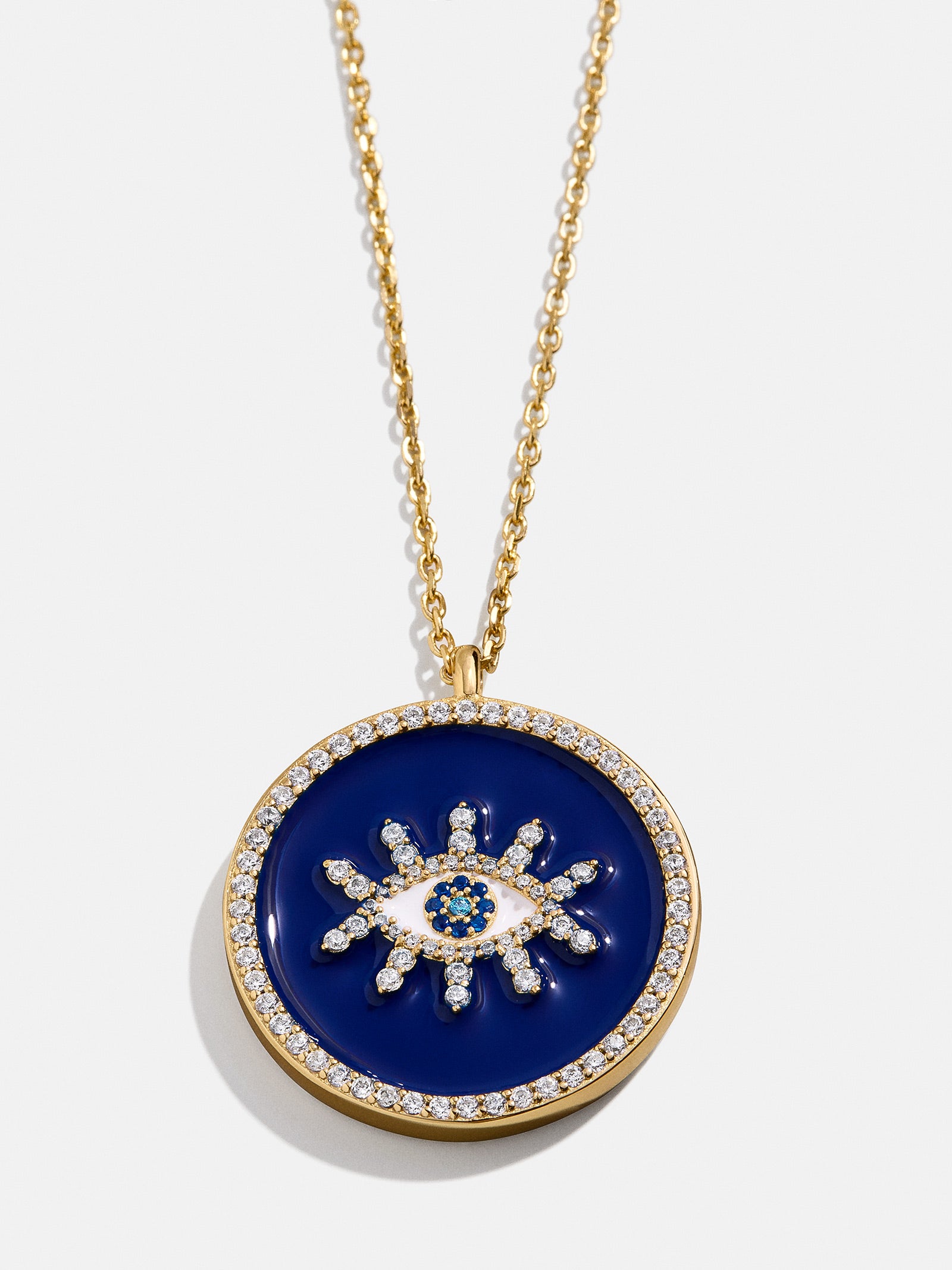 Premium 18K Gold Reversible Evil Eye Pendant Necklace - Ultimate Protection & Style