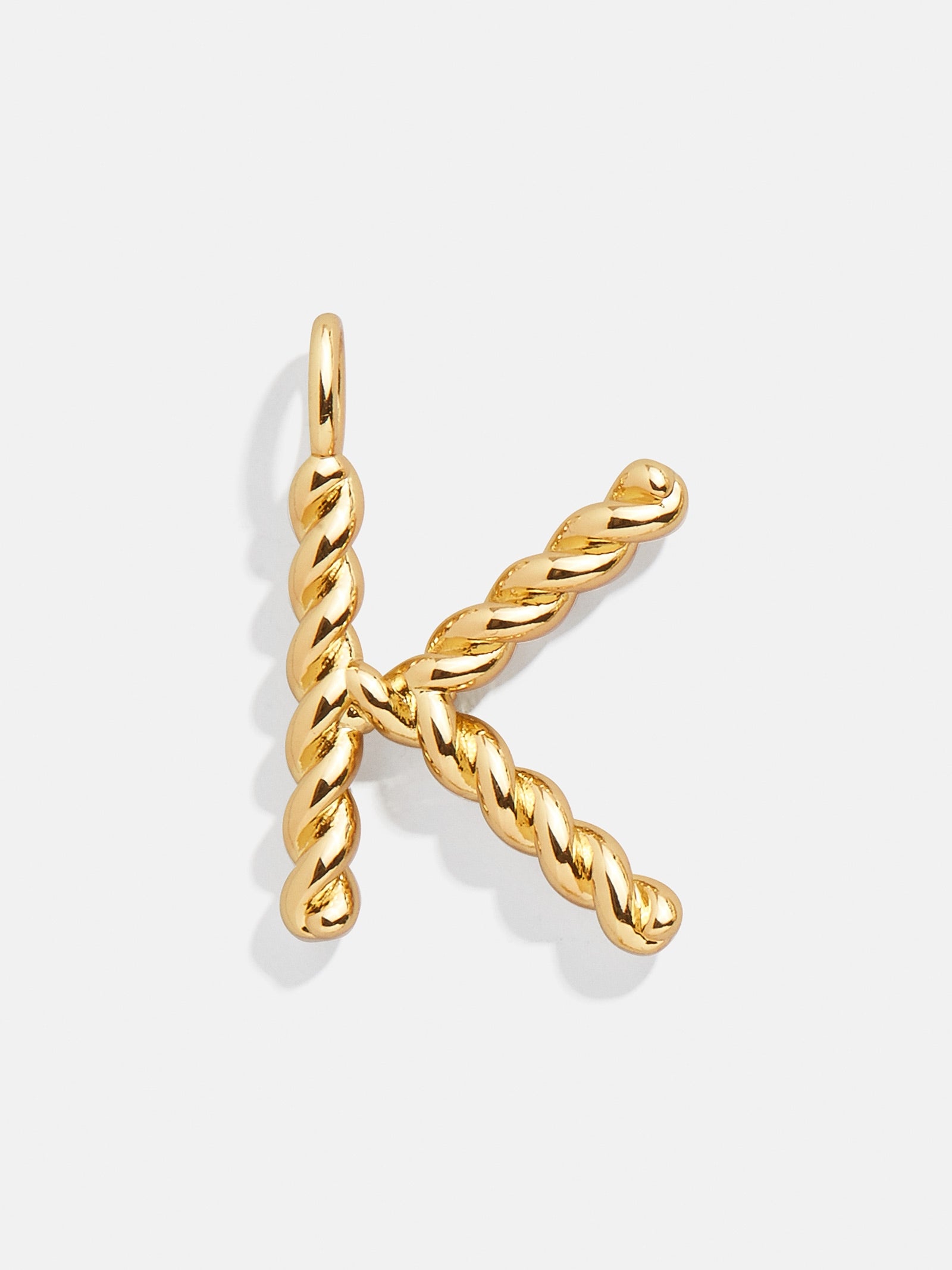 Premium Jupiter Charm - Modern Gold Twisted Initial Pendant