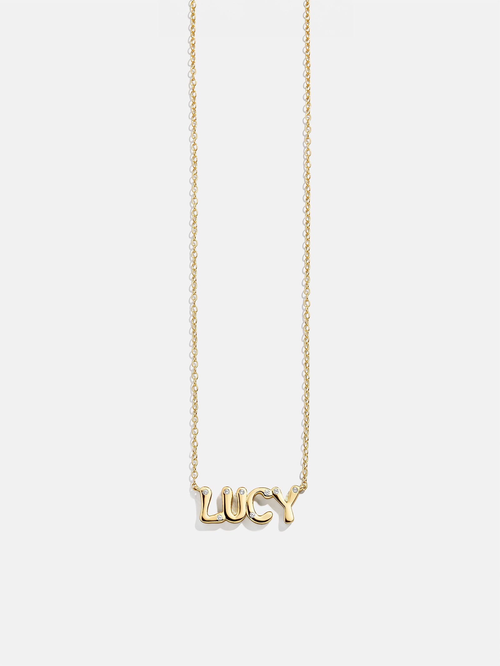 Premium 18K Gold Custom Nameplate Necklace - Barcelona Style