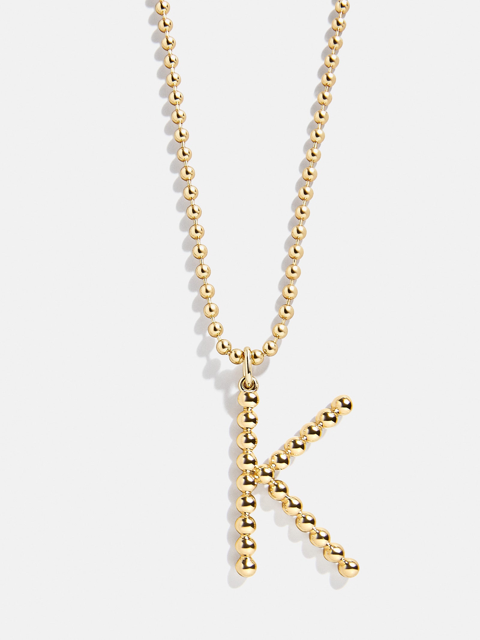 Ultimate Oversized Pisa Initial Necklace - Premium Gold