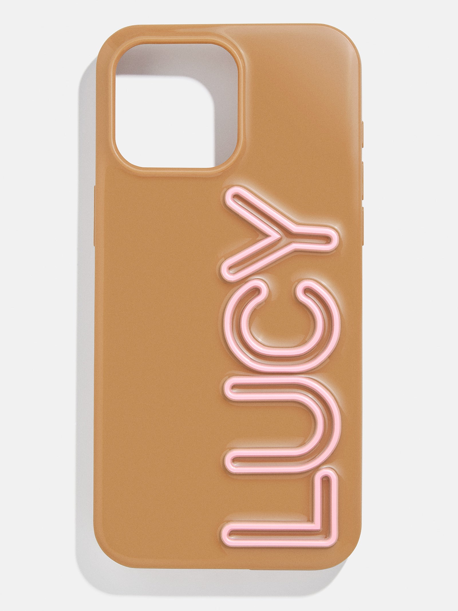 Premium Custom iPhone Case - Brown/Blush | Ultimate Personalization