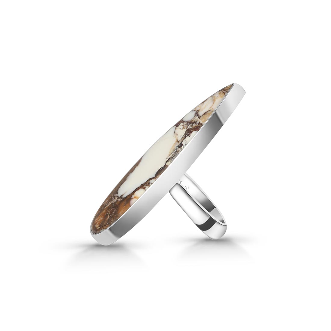 Premium Wild Horse Jasper Adjustable Ring - Elegant 925 Sterling Silver (WOJ-R-71)