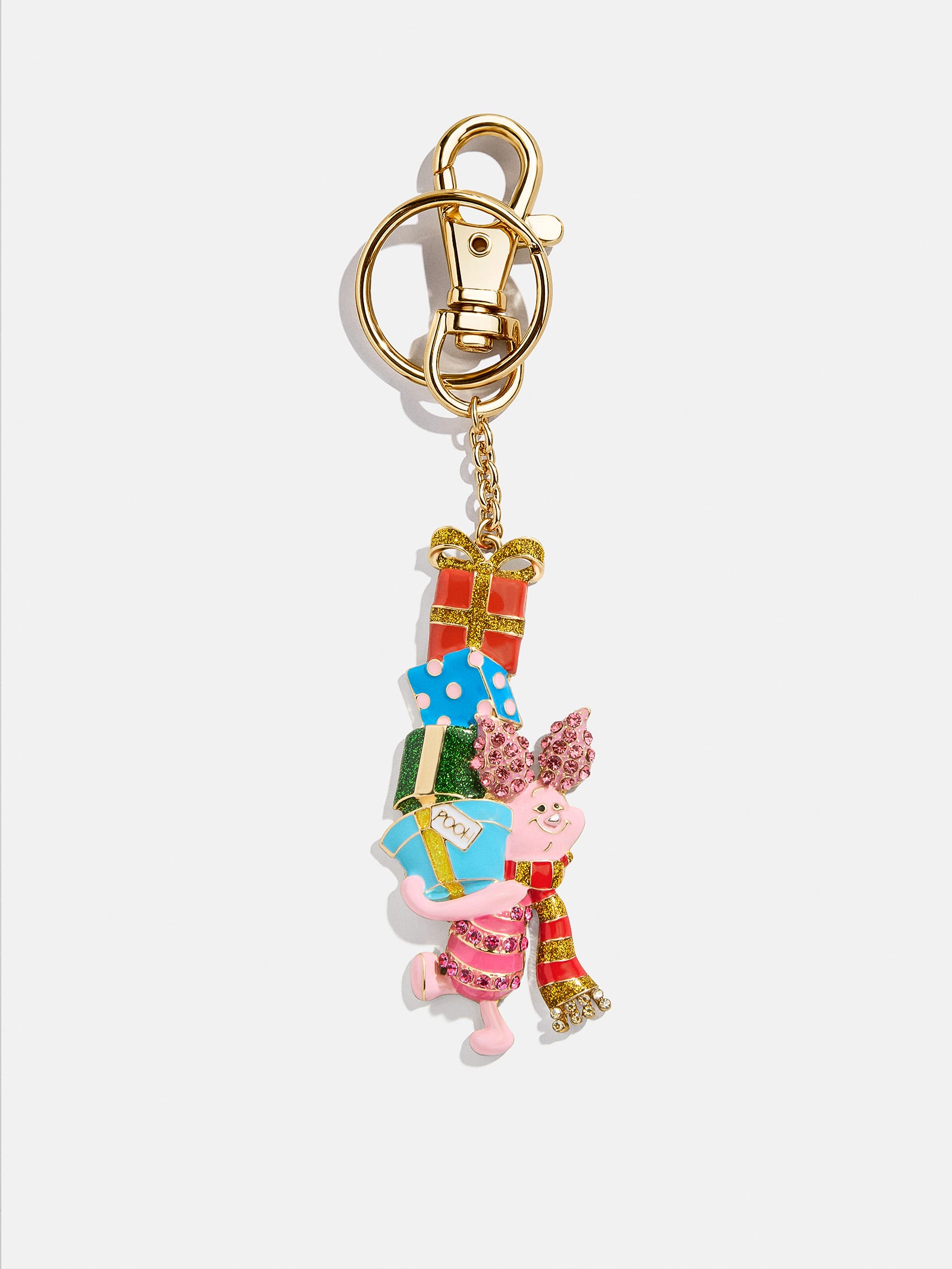 Disney Piglet Holiday 2D Bag Charm - Premium Holiday Accessory