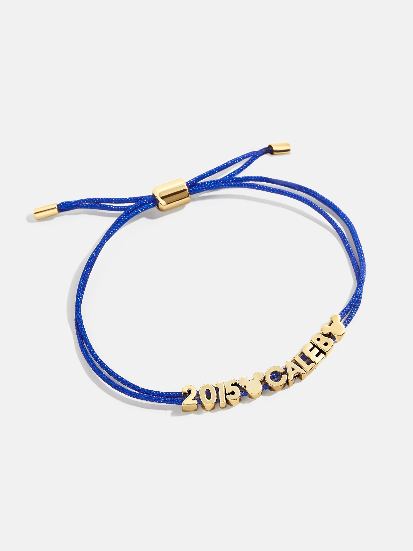 Premium Mickey Mouse Disney Custom Cord Bracelet - Ultimate Blue Style