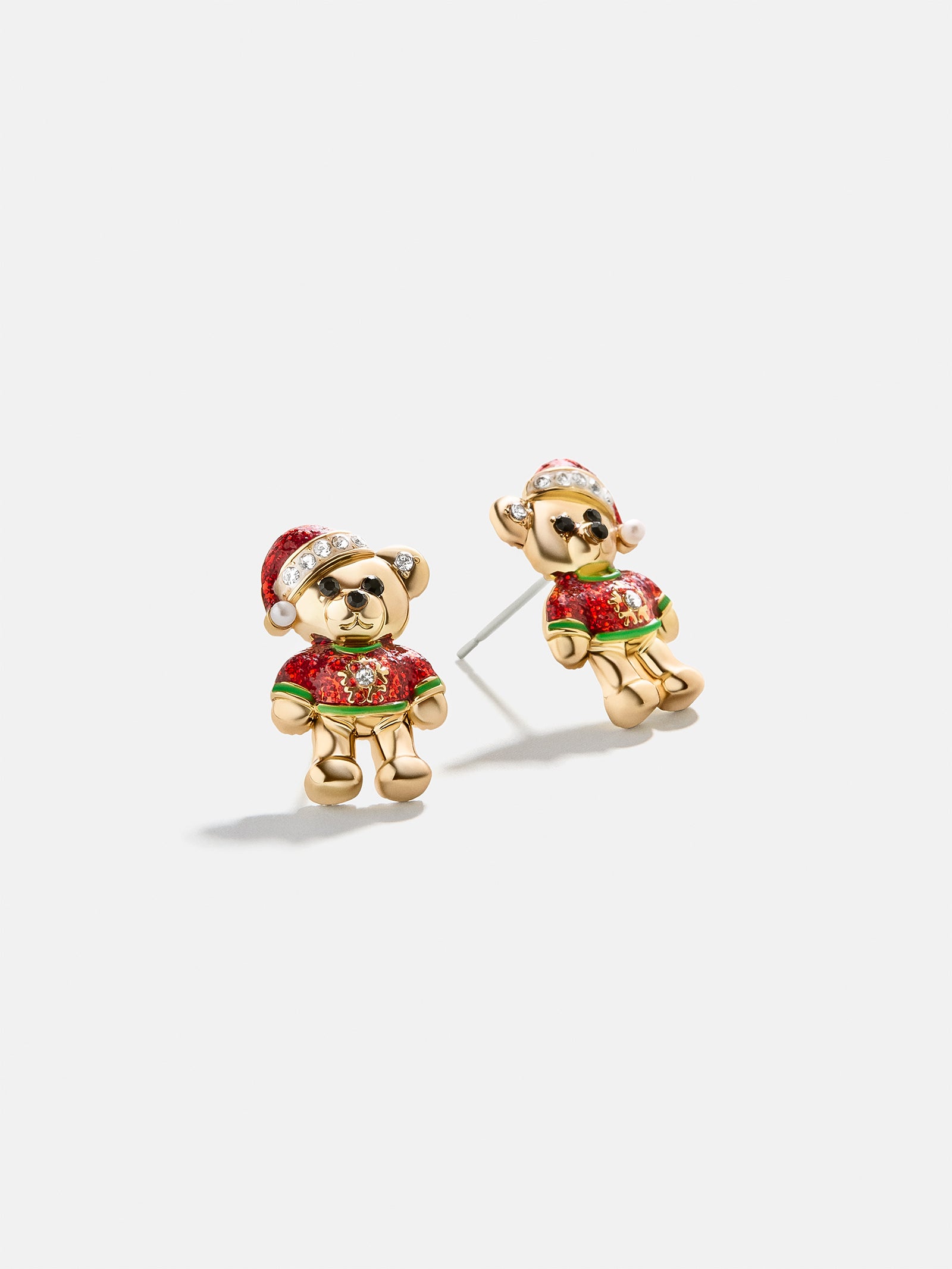 Premium Teddy Bear Stud Earrings - Ultimate Holiday Charm