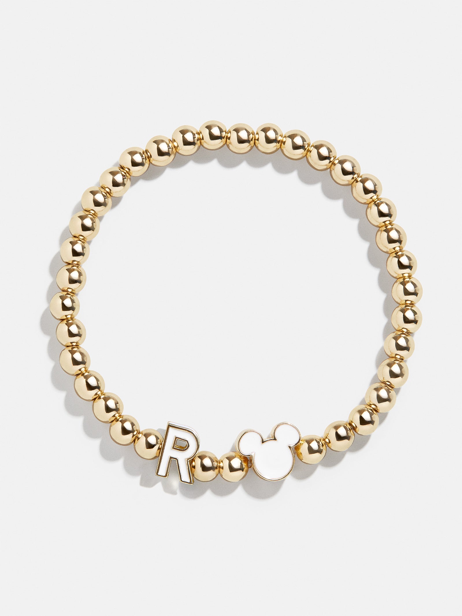 Premium Mickey Mouse Disney Initial Pisa Bracelet - White