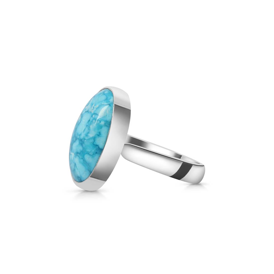 Premium Turquoise Adjustable Ring - Ultimate Elegance (TRQ-R-146)