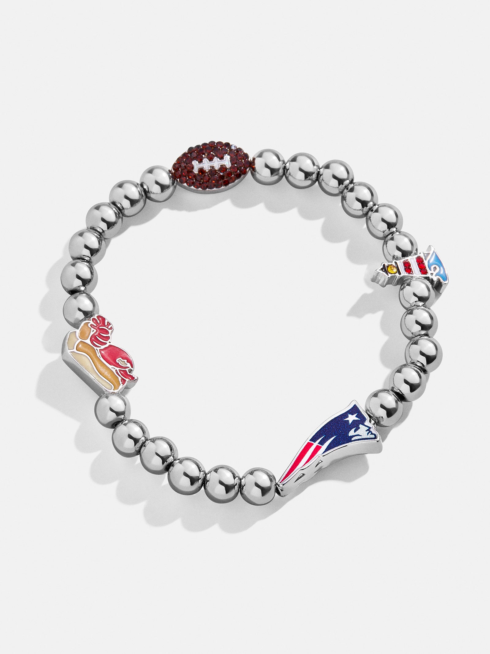 Premium New England Patriots NFL Charm Bracelet - Ultimate Fan Accessory