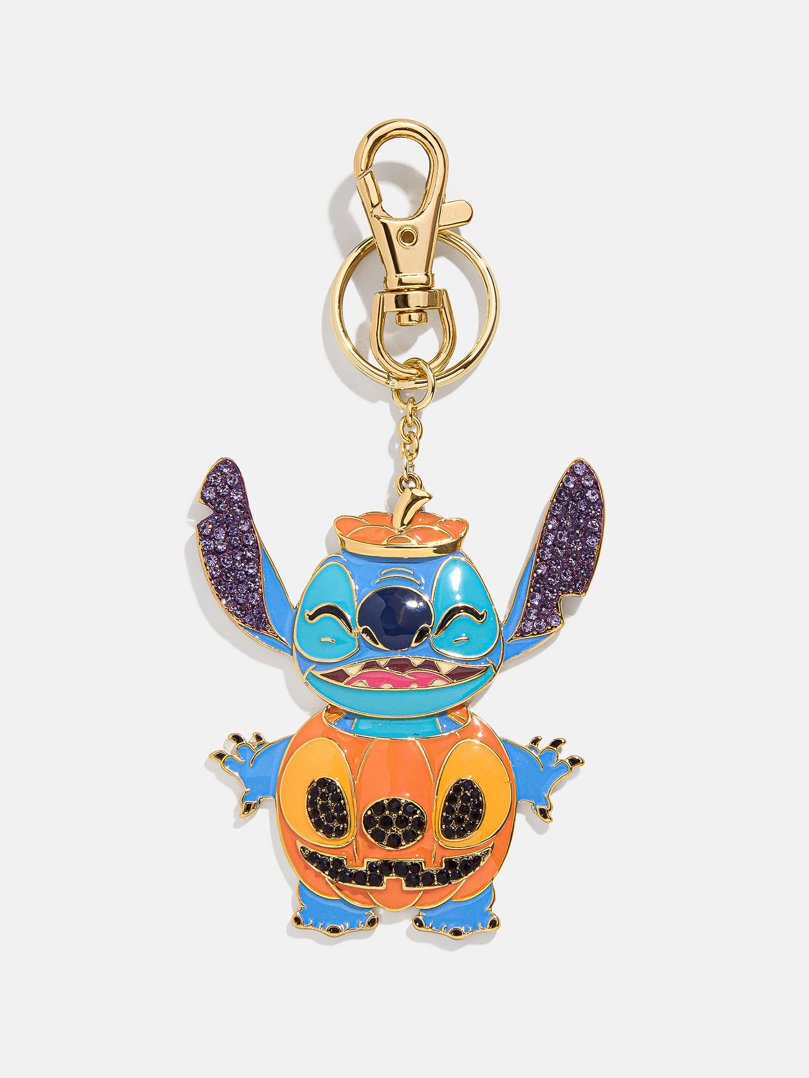 Disney Stitch Glow-In-The-Dark Pumpkin Bag Charm - Premium Halloween Accessory