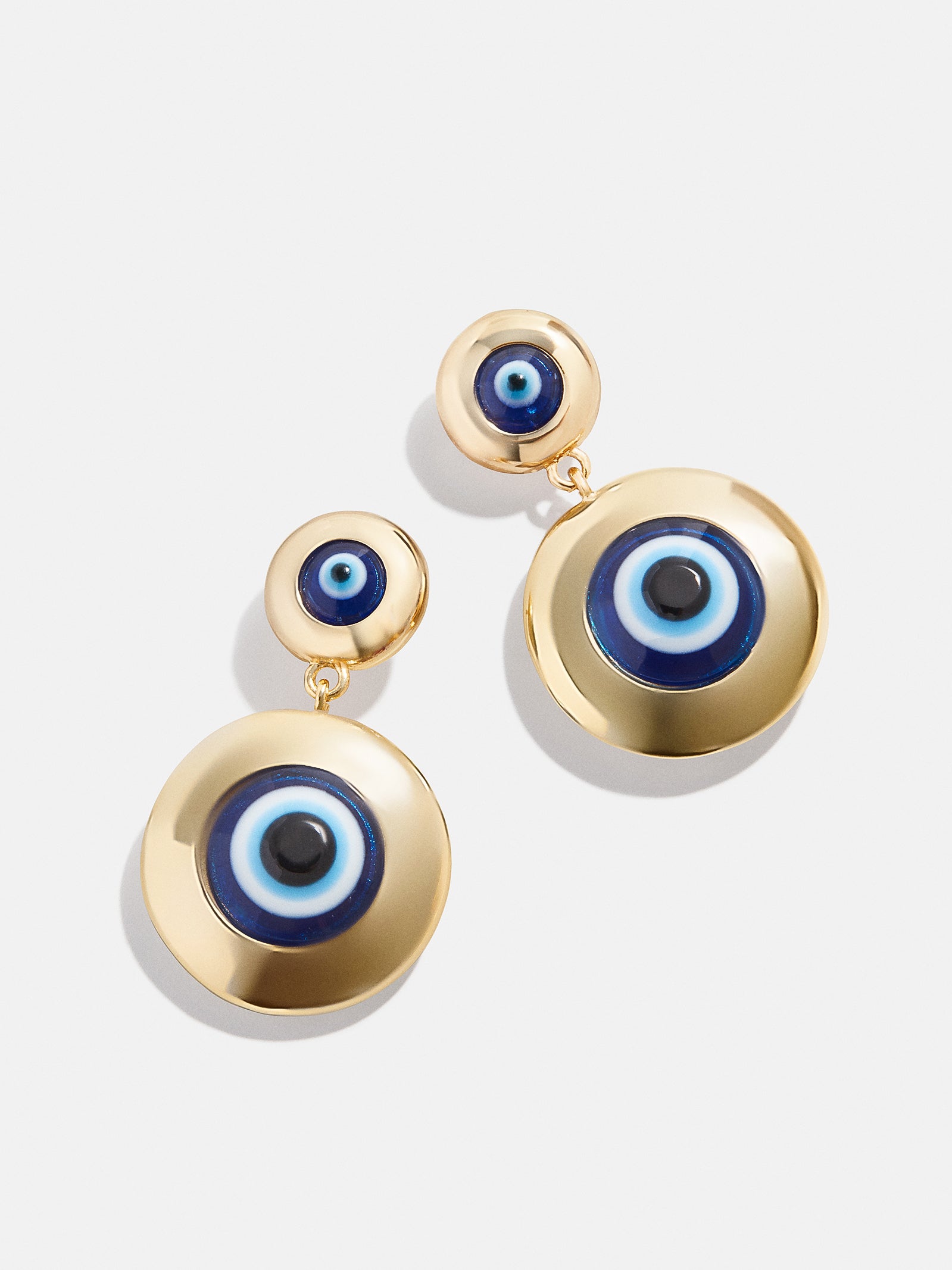 Premium Divine Eyes Drop Earrings - Gold