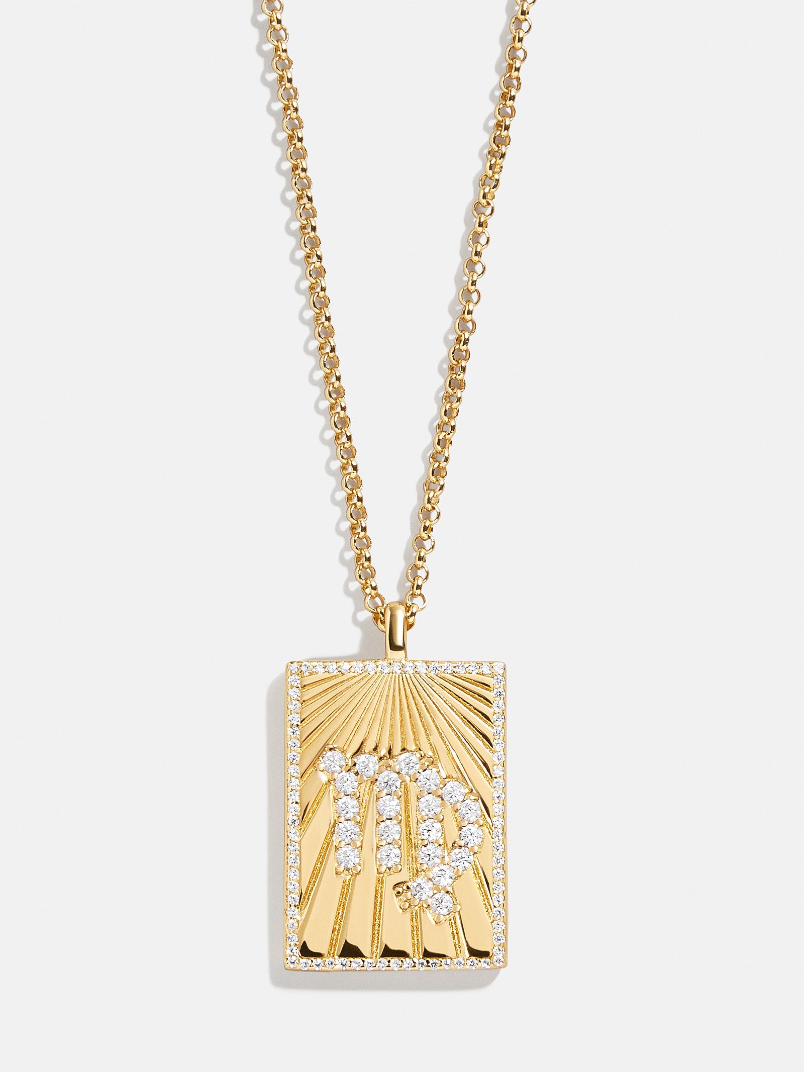 Premium Reversible 18K Gold Zodiac Pendant Necklace - Virgo Edition