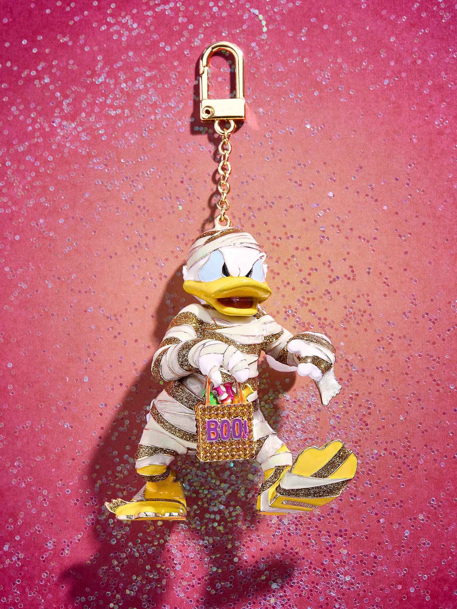 Disney Donald Duck Glow-In-The-Dark Mummy Bag Charm - Premium Halloween Accessory