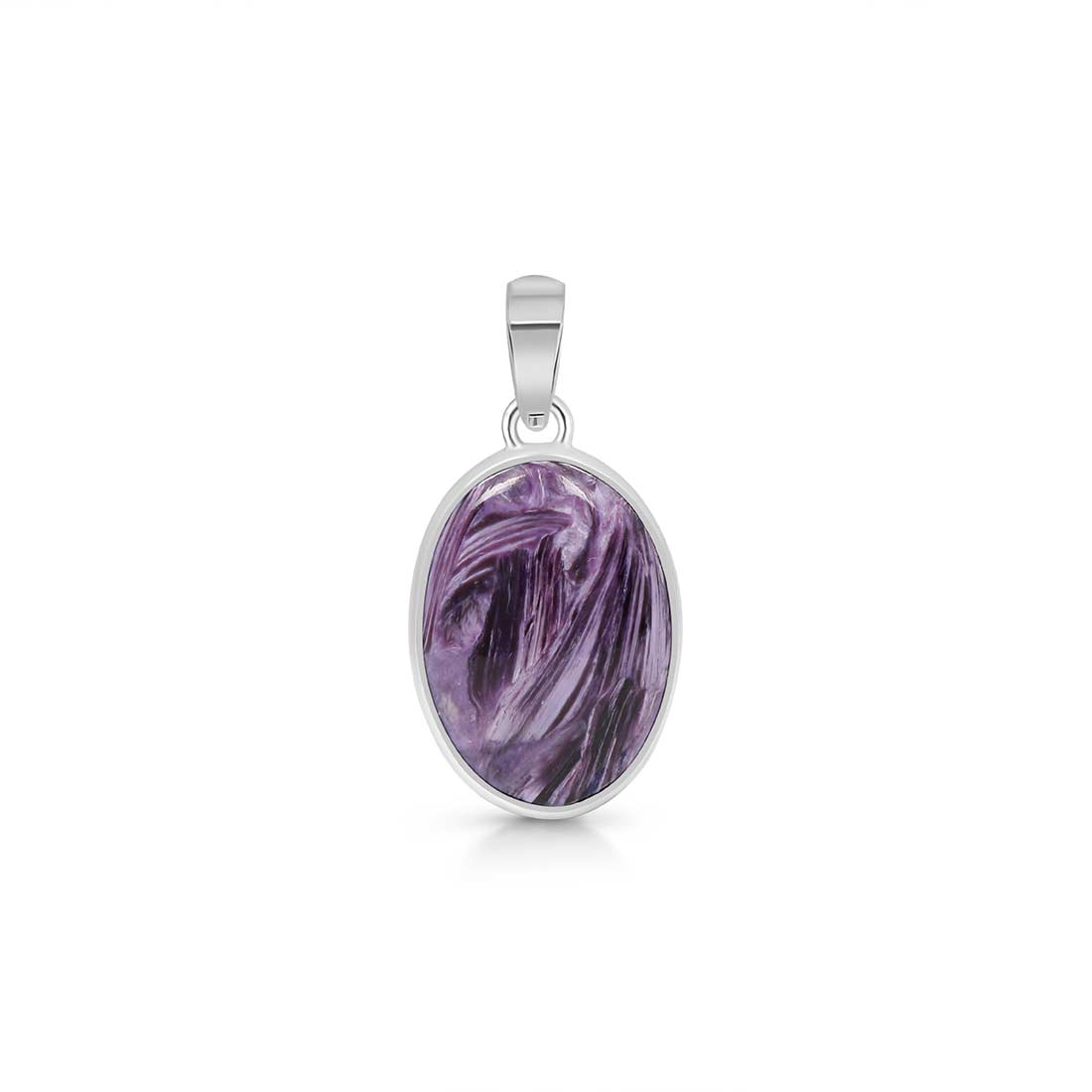 Premium Charoite Statement Pendant - CHR-P-39