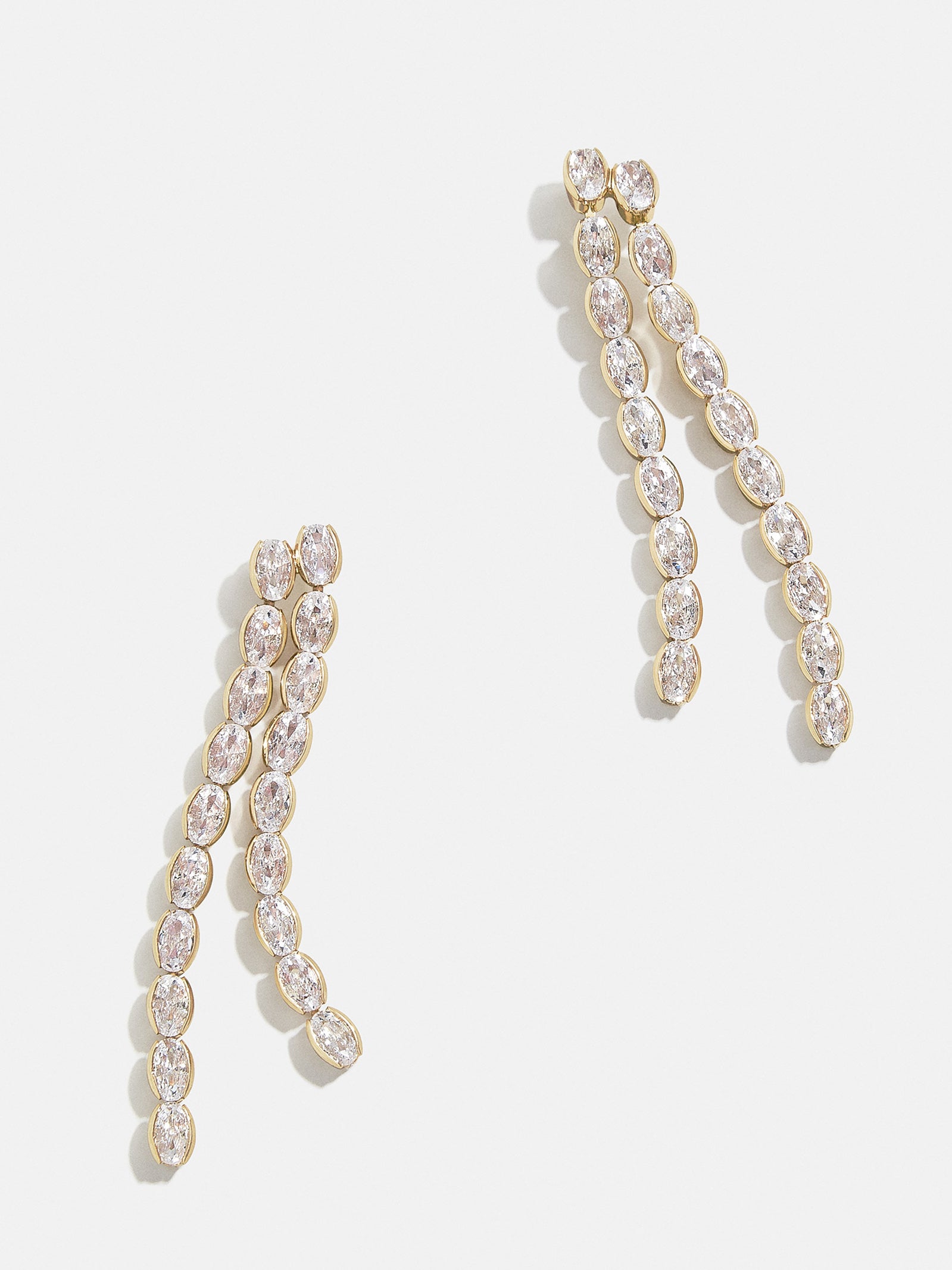 Premium Ava Earrings - Gold/Pavé with Cubic Zirconia