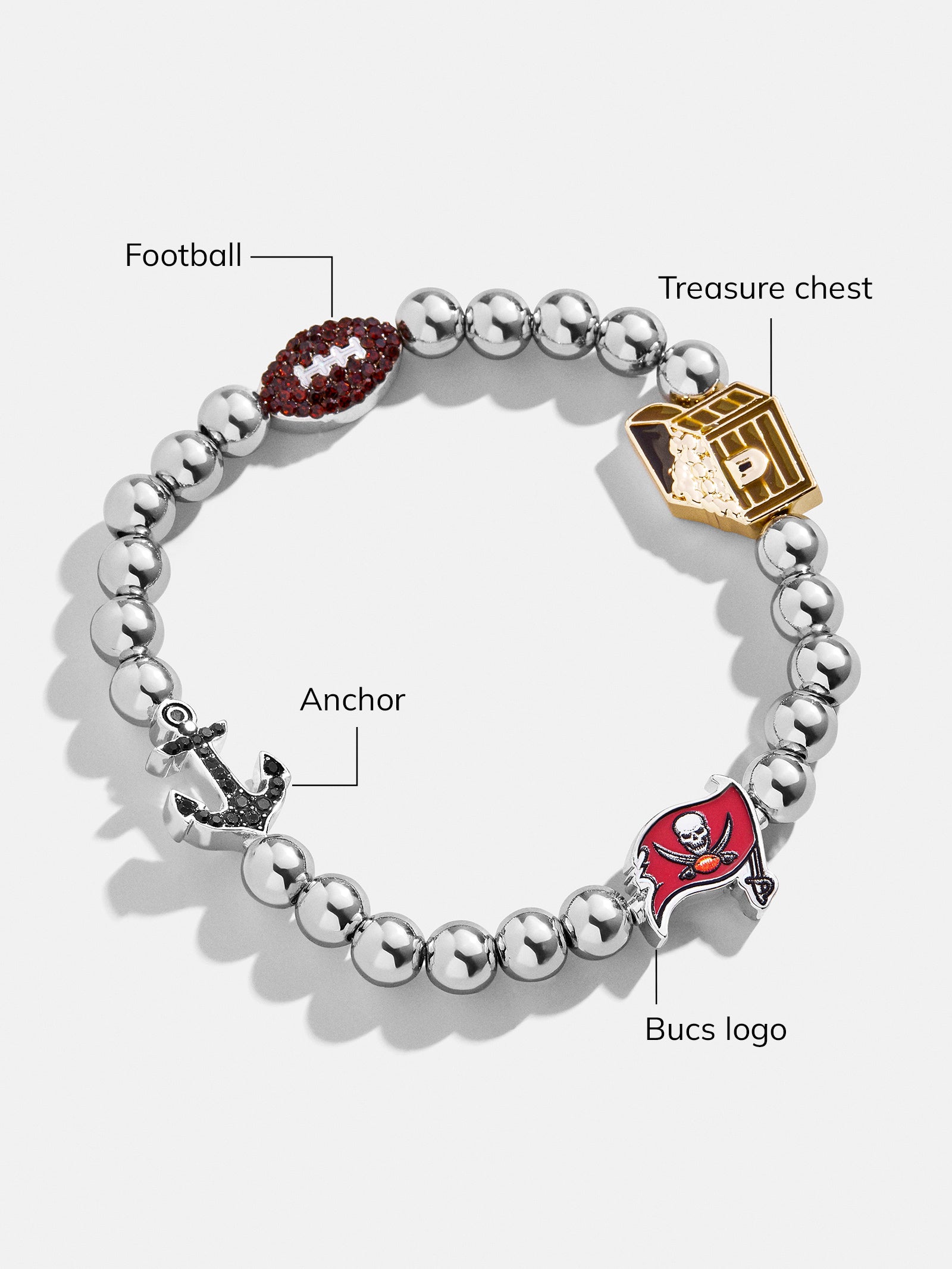 Premium Tampa Bay Buccaneers NFL Charm Bracelet - Ultimate Fan Accessory