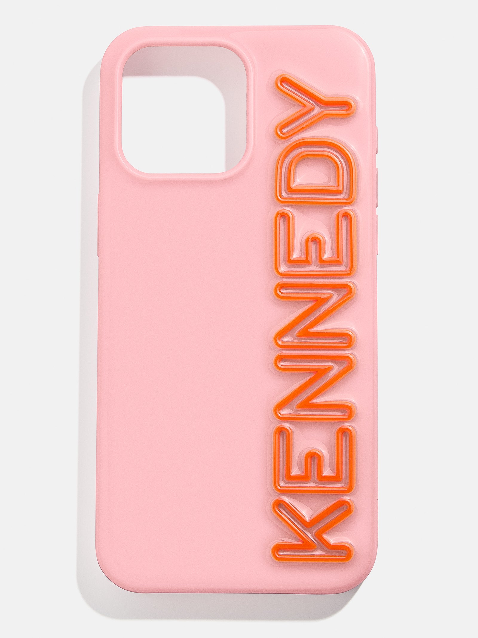 Premium Custom iPhone Case - Blush & Orange | Ultimate Personalization