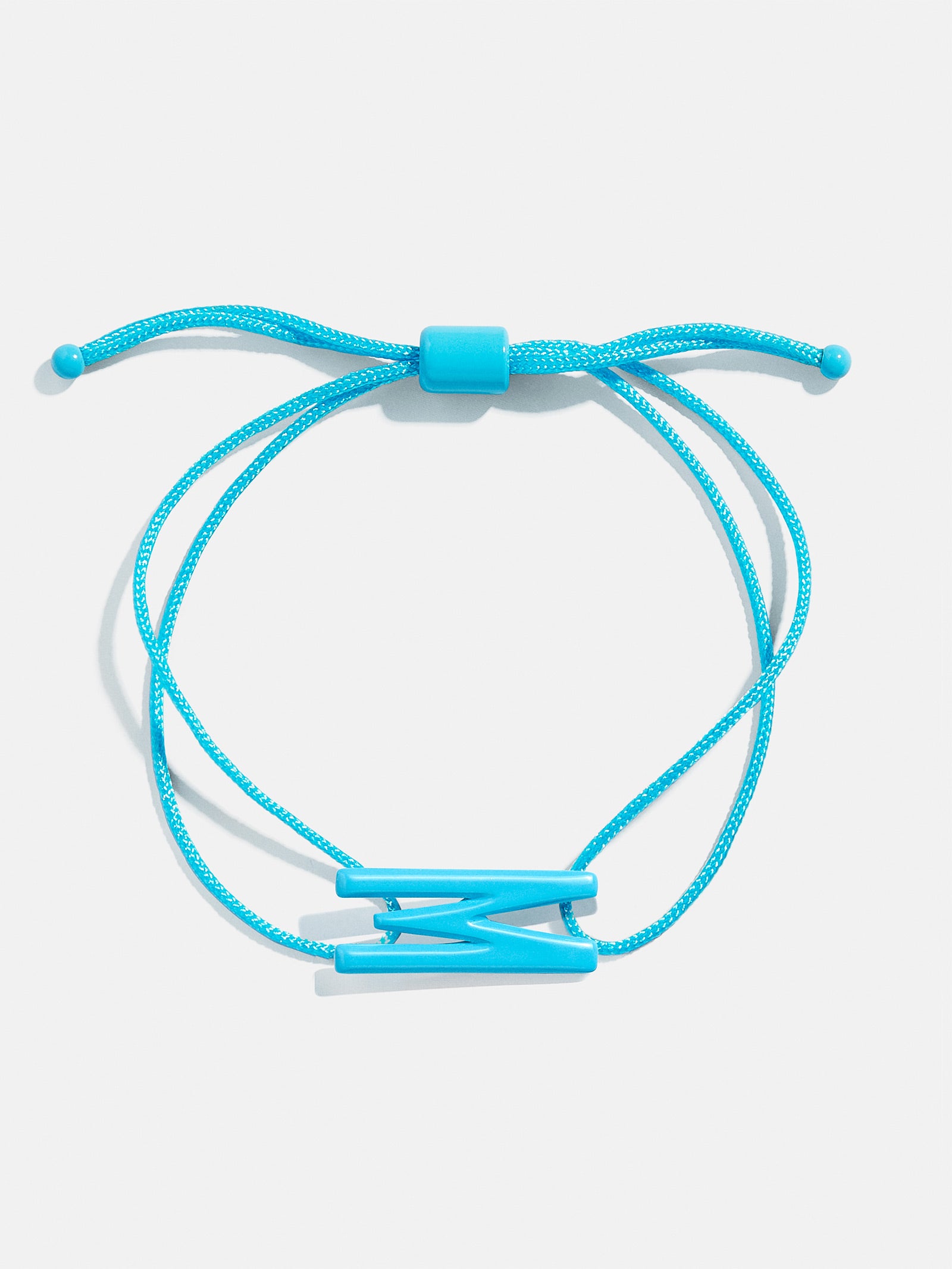 Premium Aqua East West Initial Cord Bracelet - Personalized Style