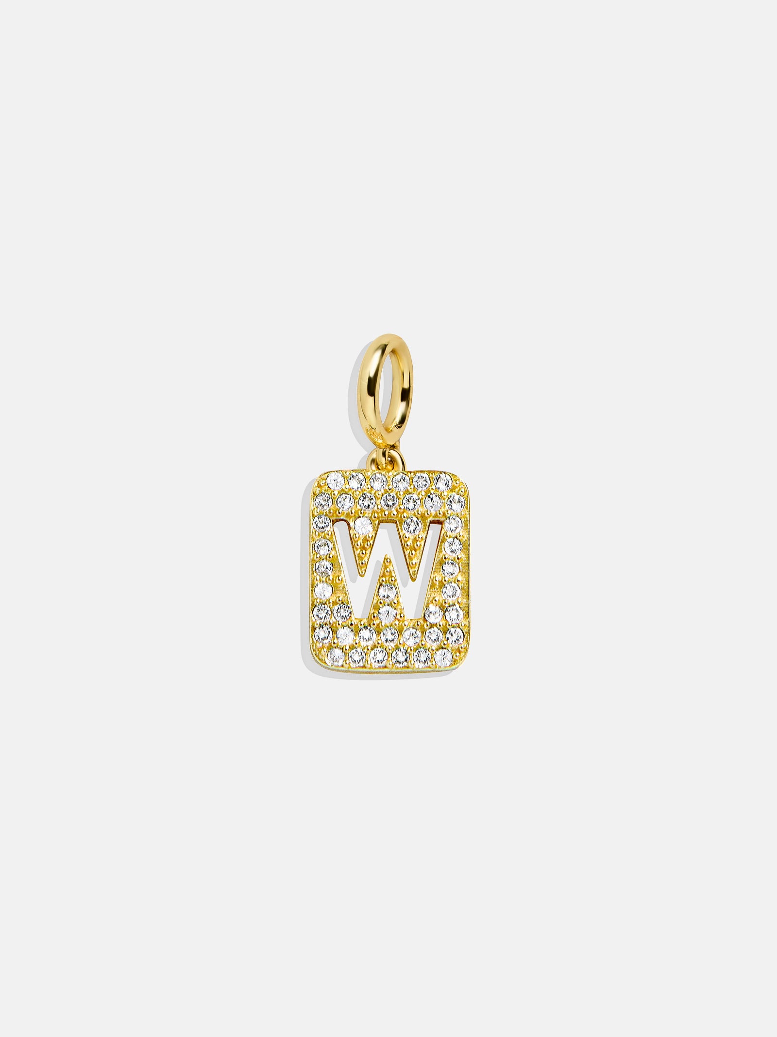 Premium Initial Cluster Charm Necklace - W