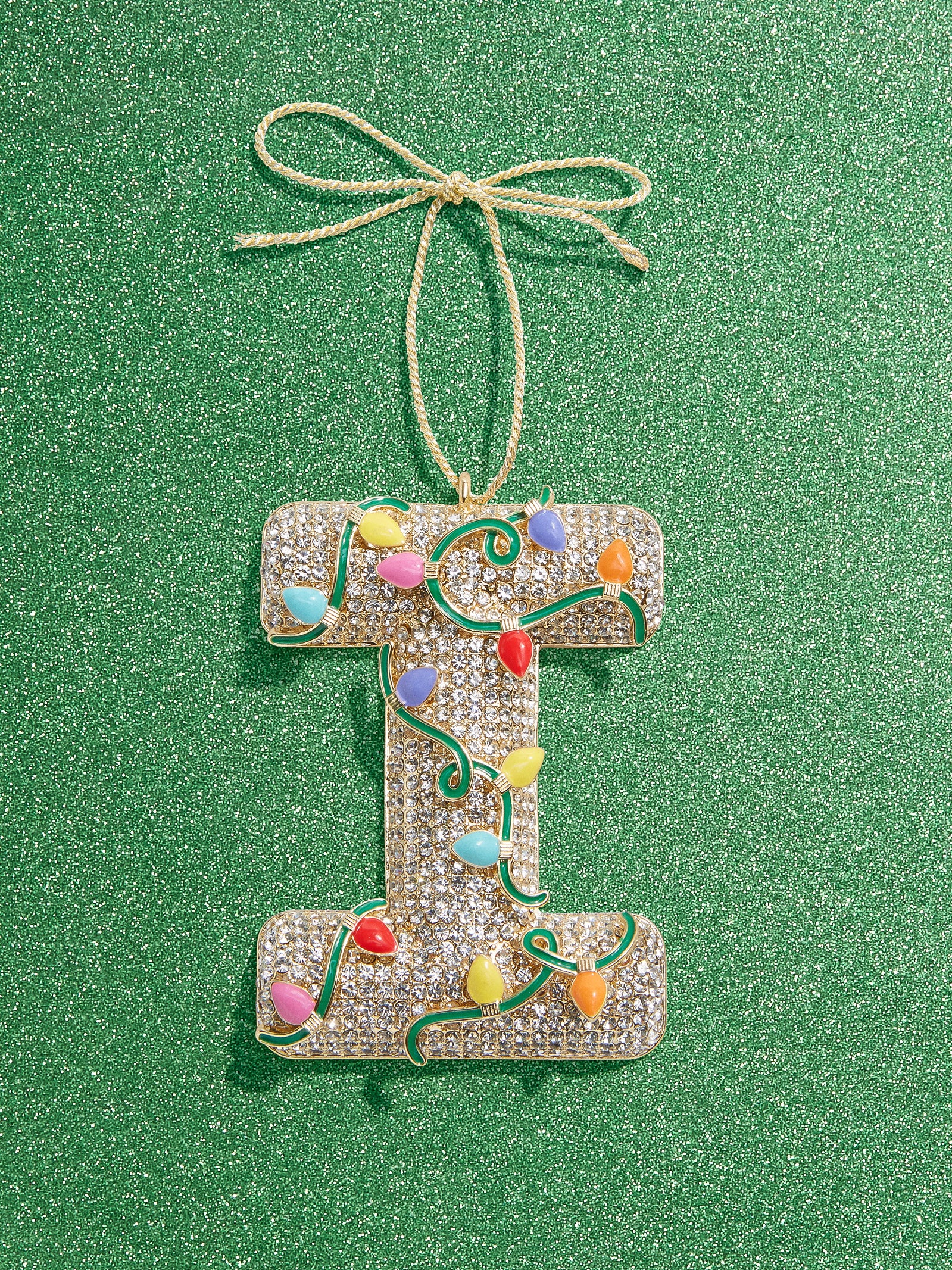 Premium Let It Glow Personalized Initial Ornament - Illuminate Your Style