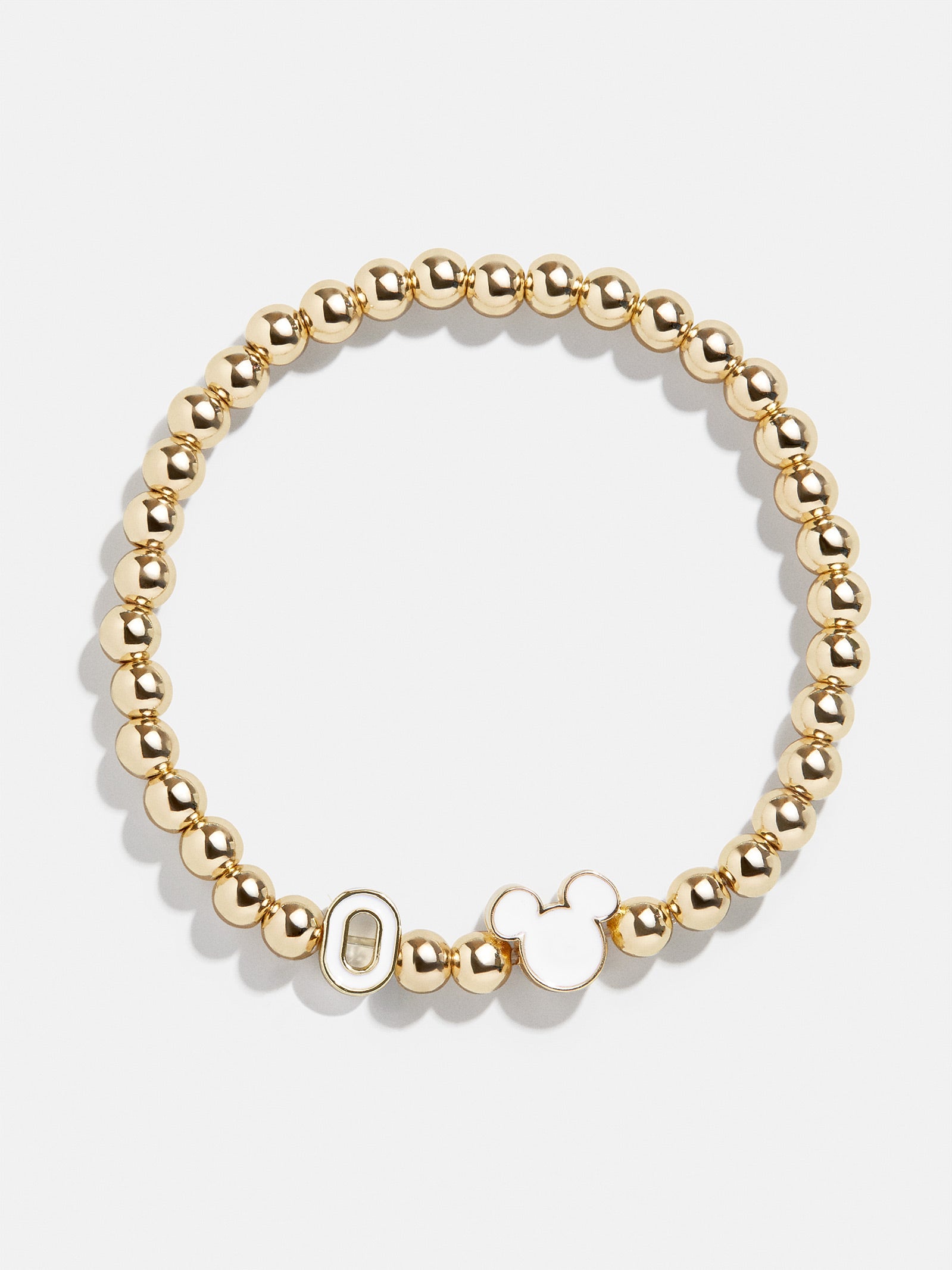 Premium Mickey Mouse Disney Initial Pisa Bracelet - White