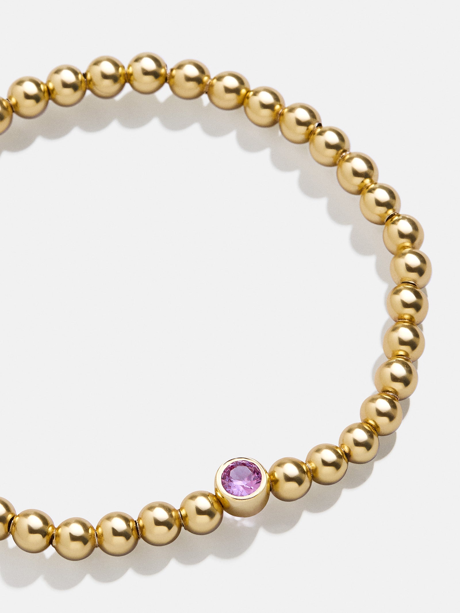 Premium 18K Gold Birthstone Pisa Bracelet - Rose | Ultimate Personal Jewelry