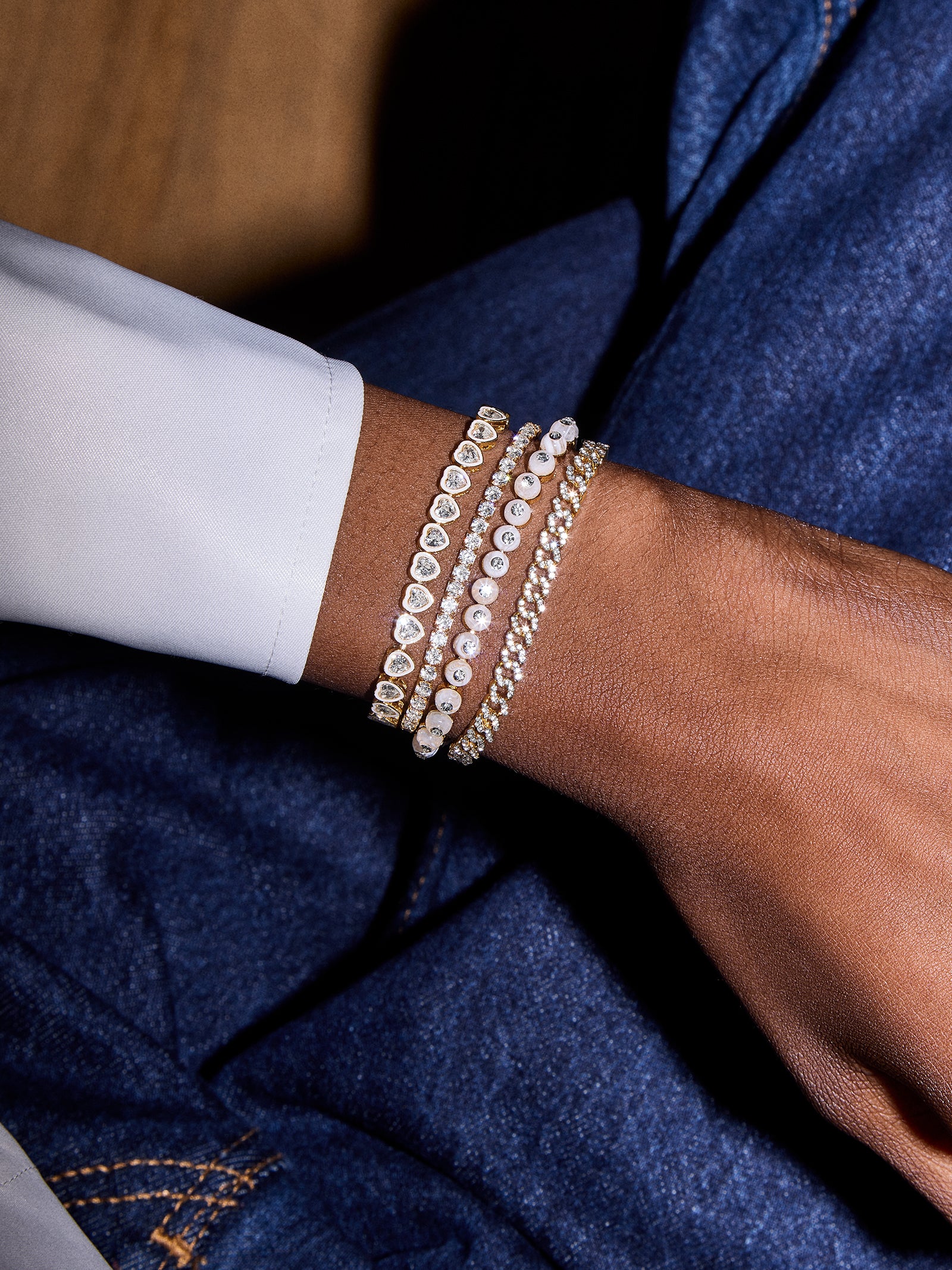 Premium Bennett 18K Gold Tennis Bracelet - Ultimate Elegance