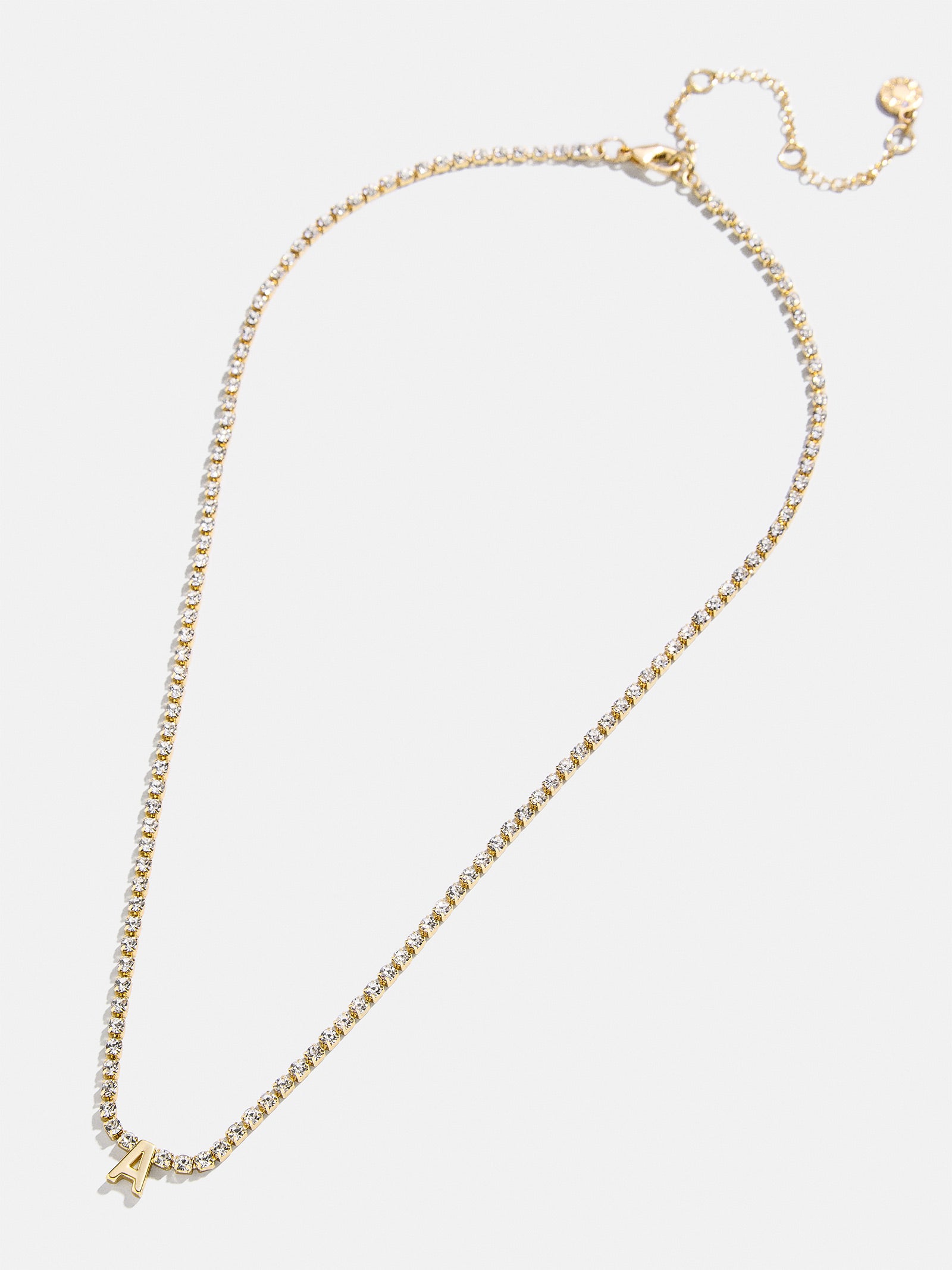 Premium Ruth Initial Tennis Necklace - Gold/Pavé | Ultimate Personalized Jewelry