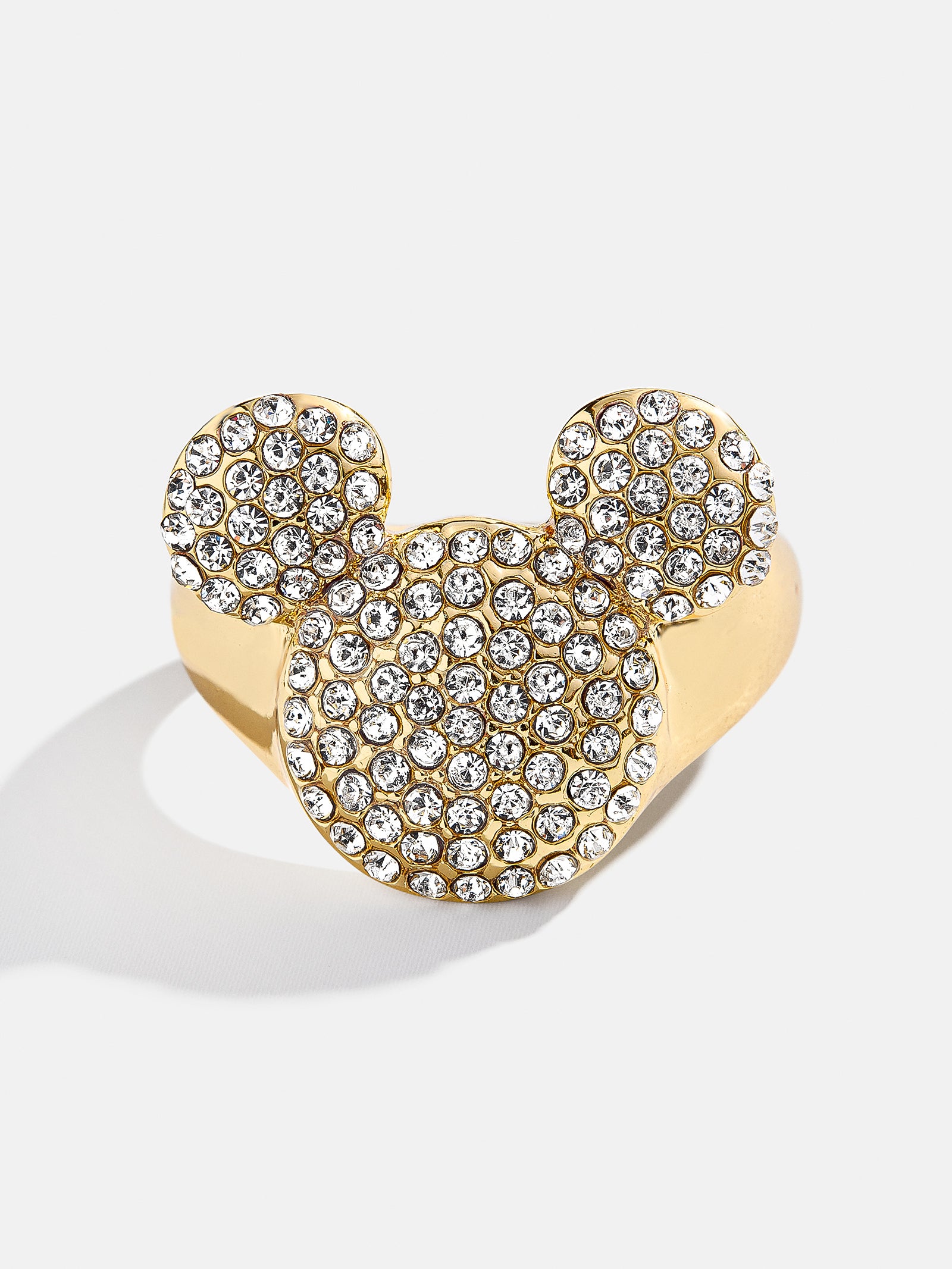 Premium Disney Mickey Mouse Pavé Bubble Ring - Gold & Sparkling Pavé