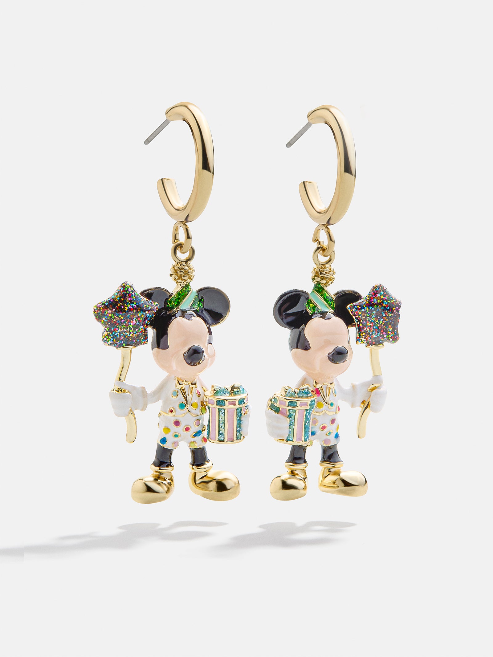 Disney Premium Mickey Mouse Celebration Huggie Earrings