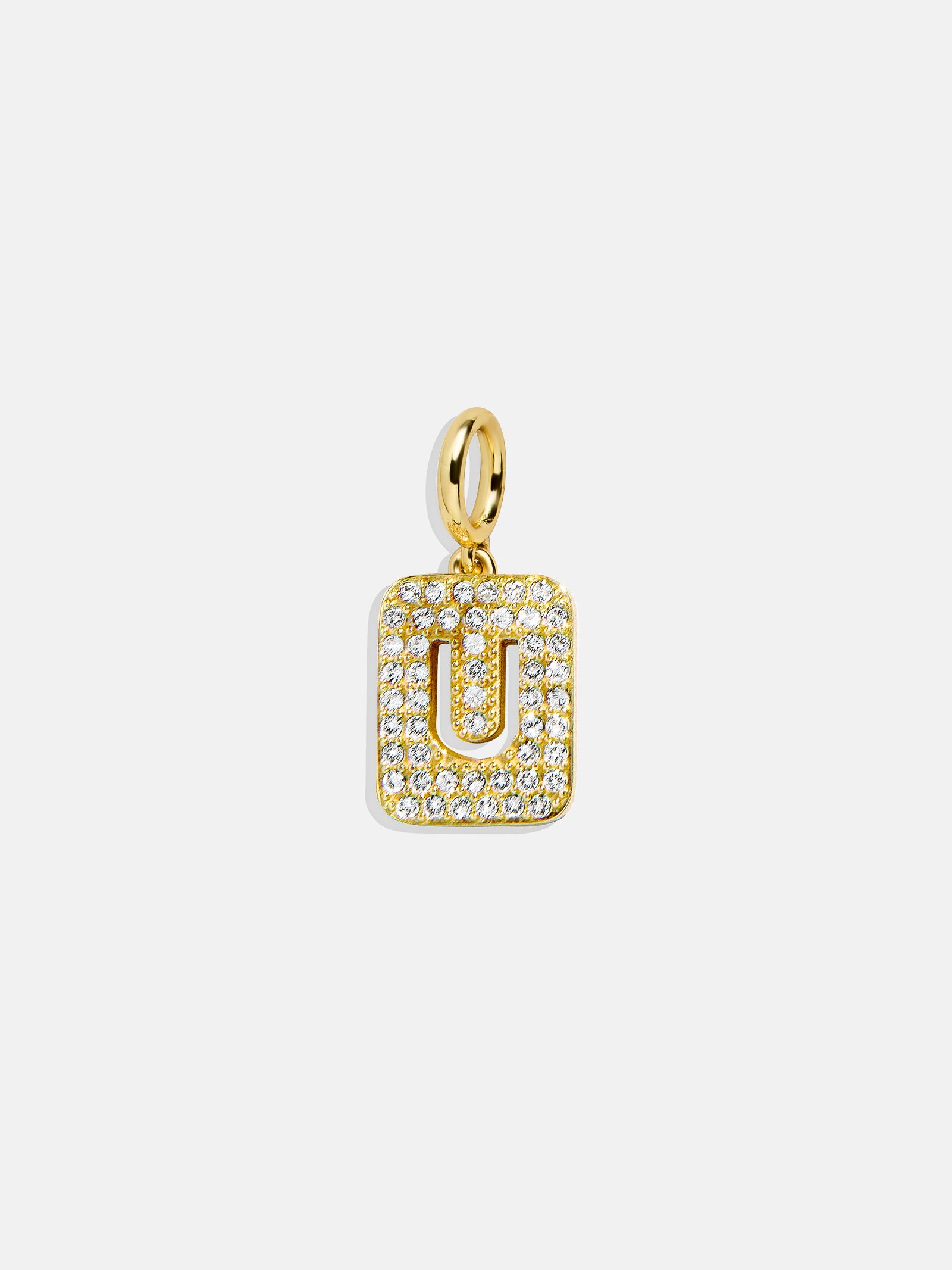 Premium Block Pavé Initial Cluster Charm - Ultimate Style