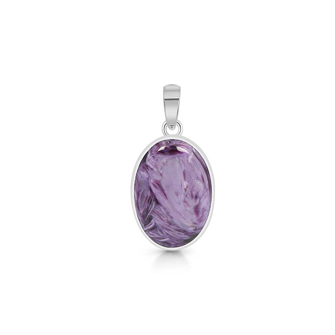 Premium Charoite Statement Pendant - CHR-P-50