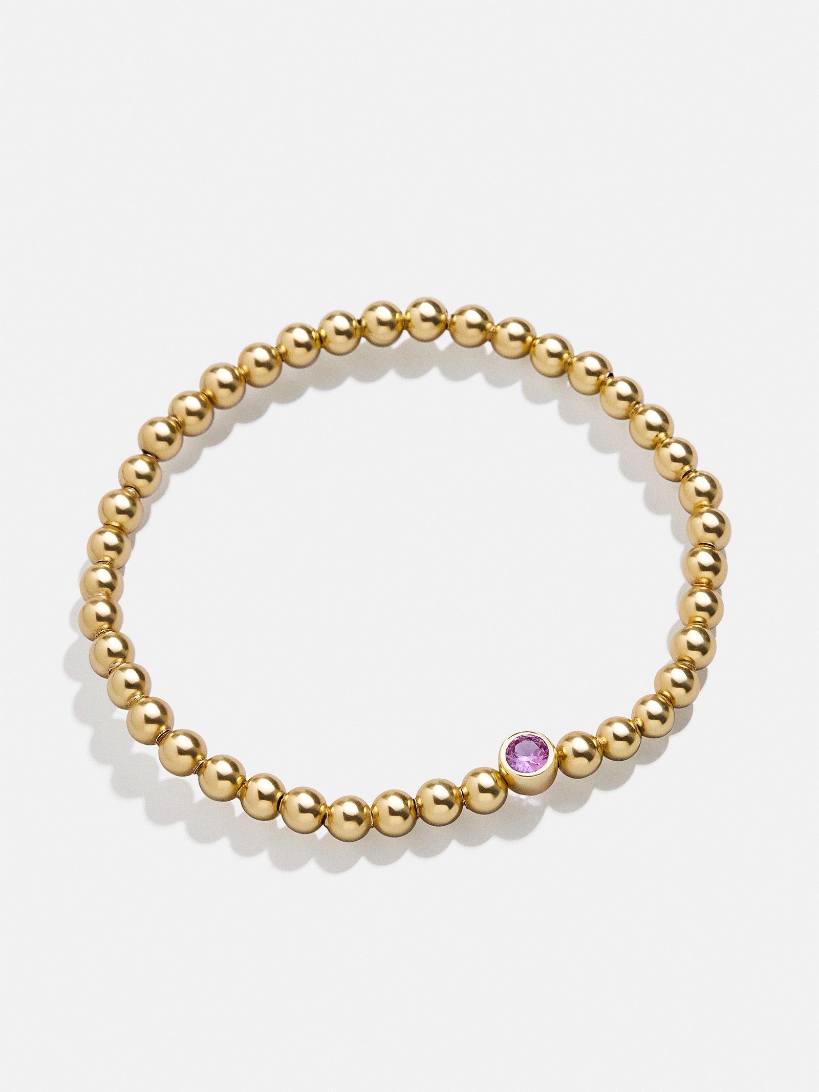 Premium 18K Gold Birthstone Pisa Bracelet - Rose | Ultimate Personal Jewelry