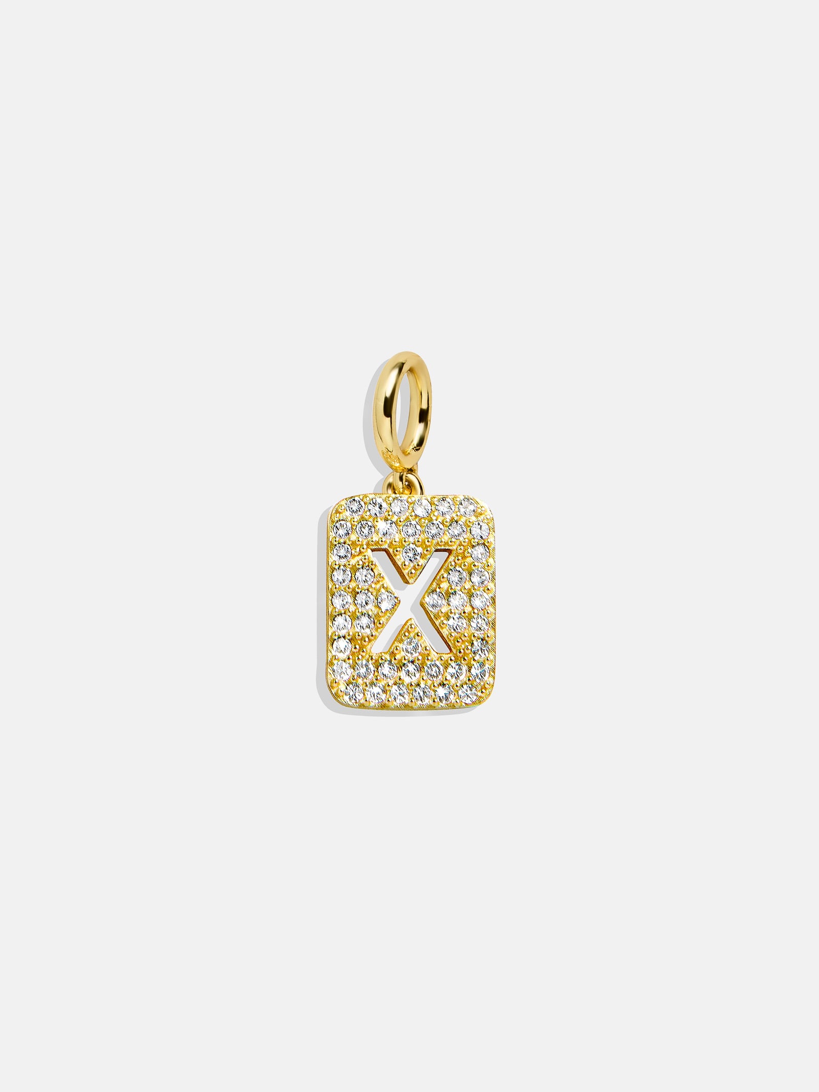 Premium Pavé Initial Cluster Charm Necklace - Modern & Customizable