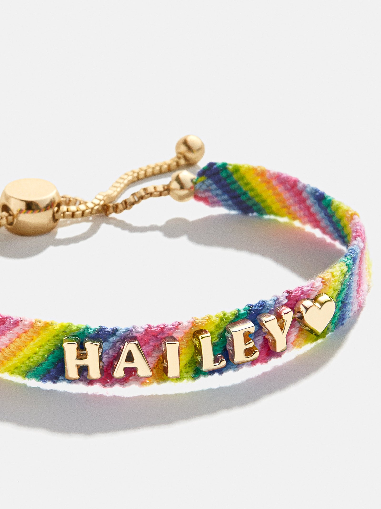 Premium Custom Woven Friendship Bracelet - Vibrant Rainbow Design