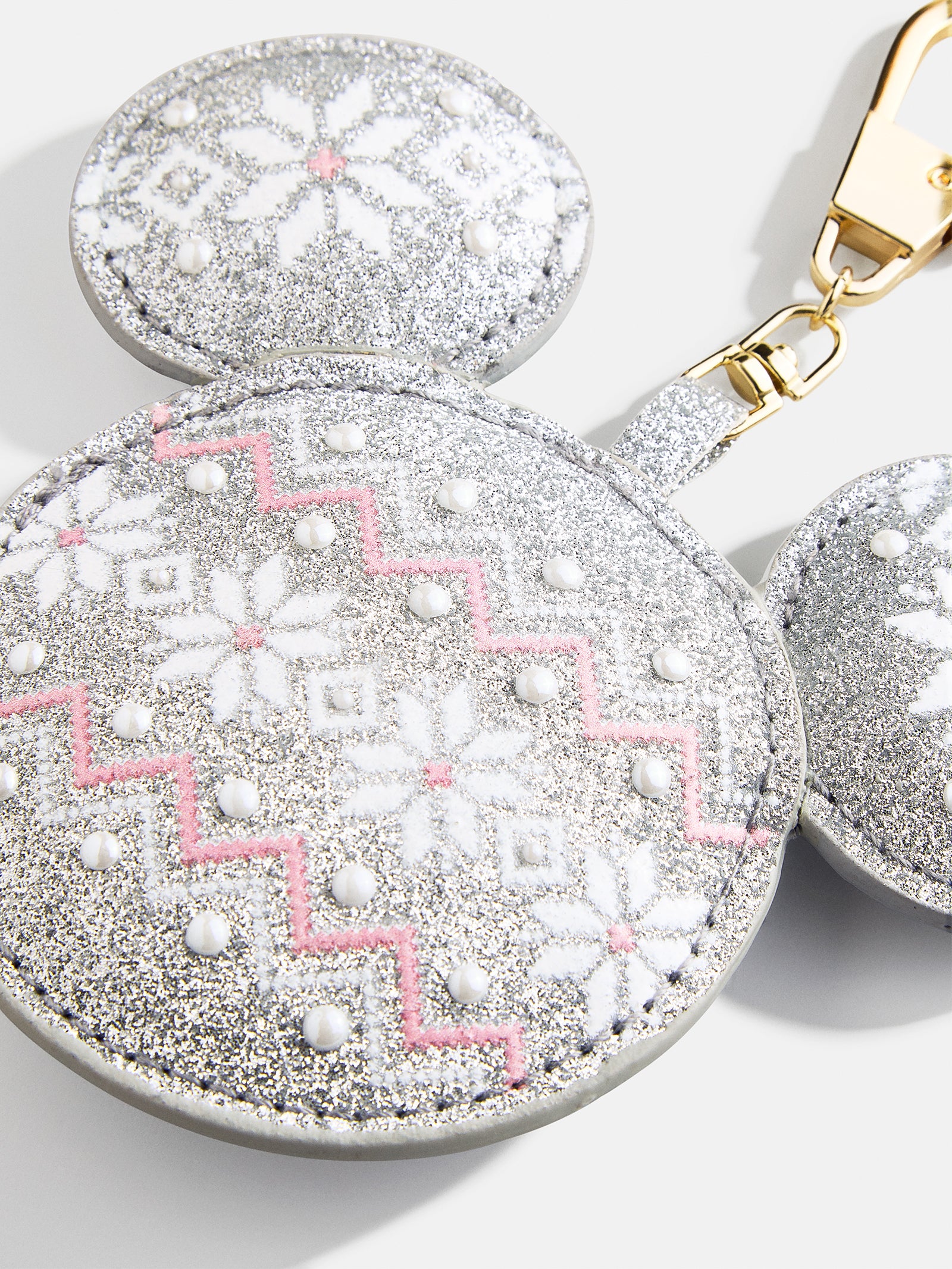 Premium Disney Mickey Mouse Puff Bag Charm - Holiday Magic Accessory