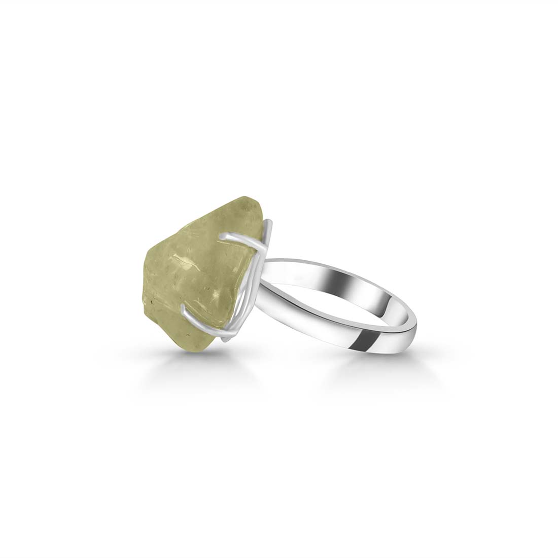 Premium Libyan Desert Glass Statement Ring - LDG-R-20