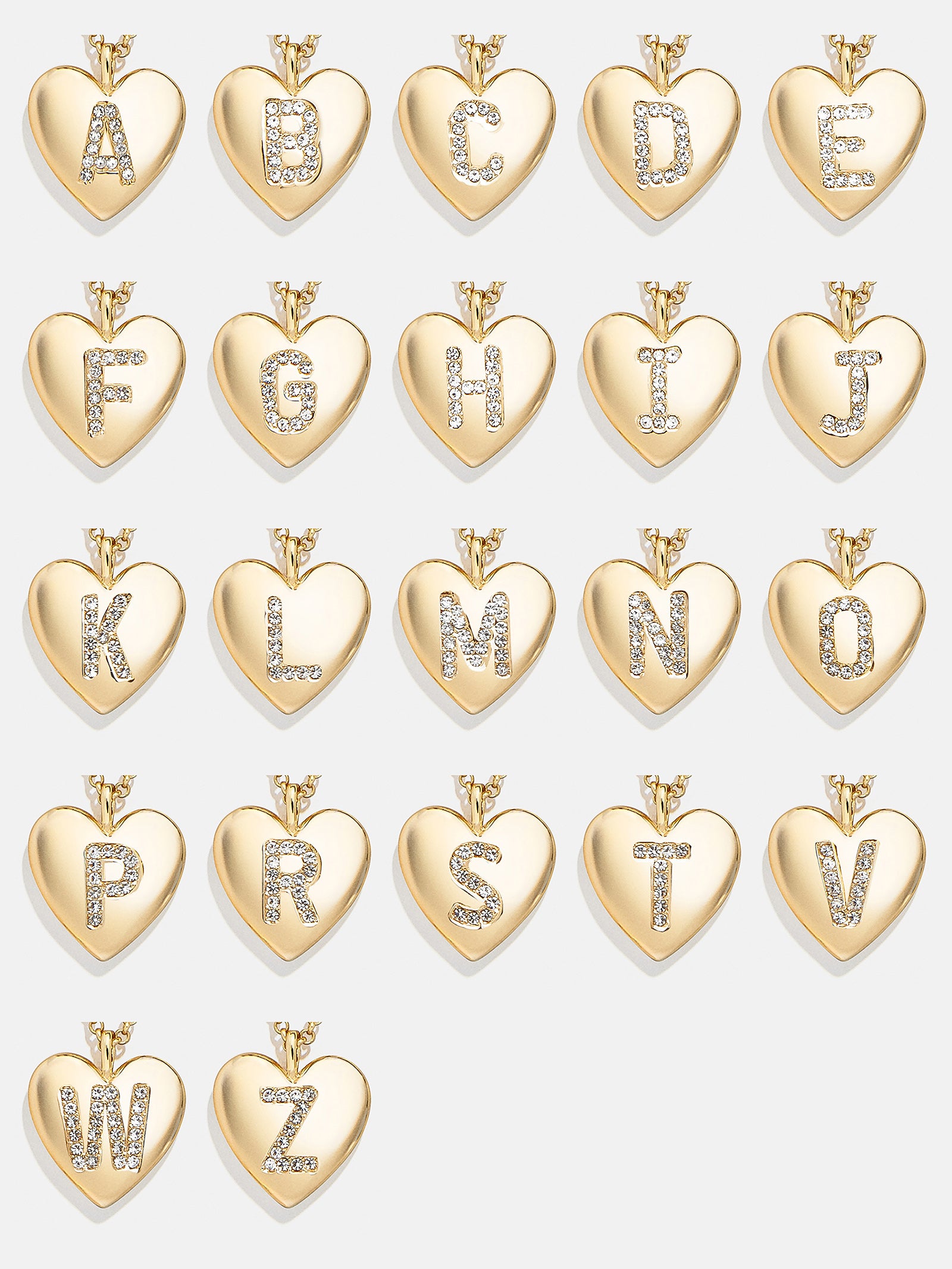 Premium Little Love Kids' Custom Initial Heart Necklace - Gold Plated