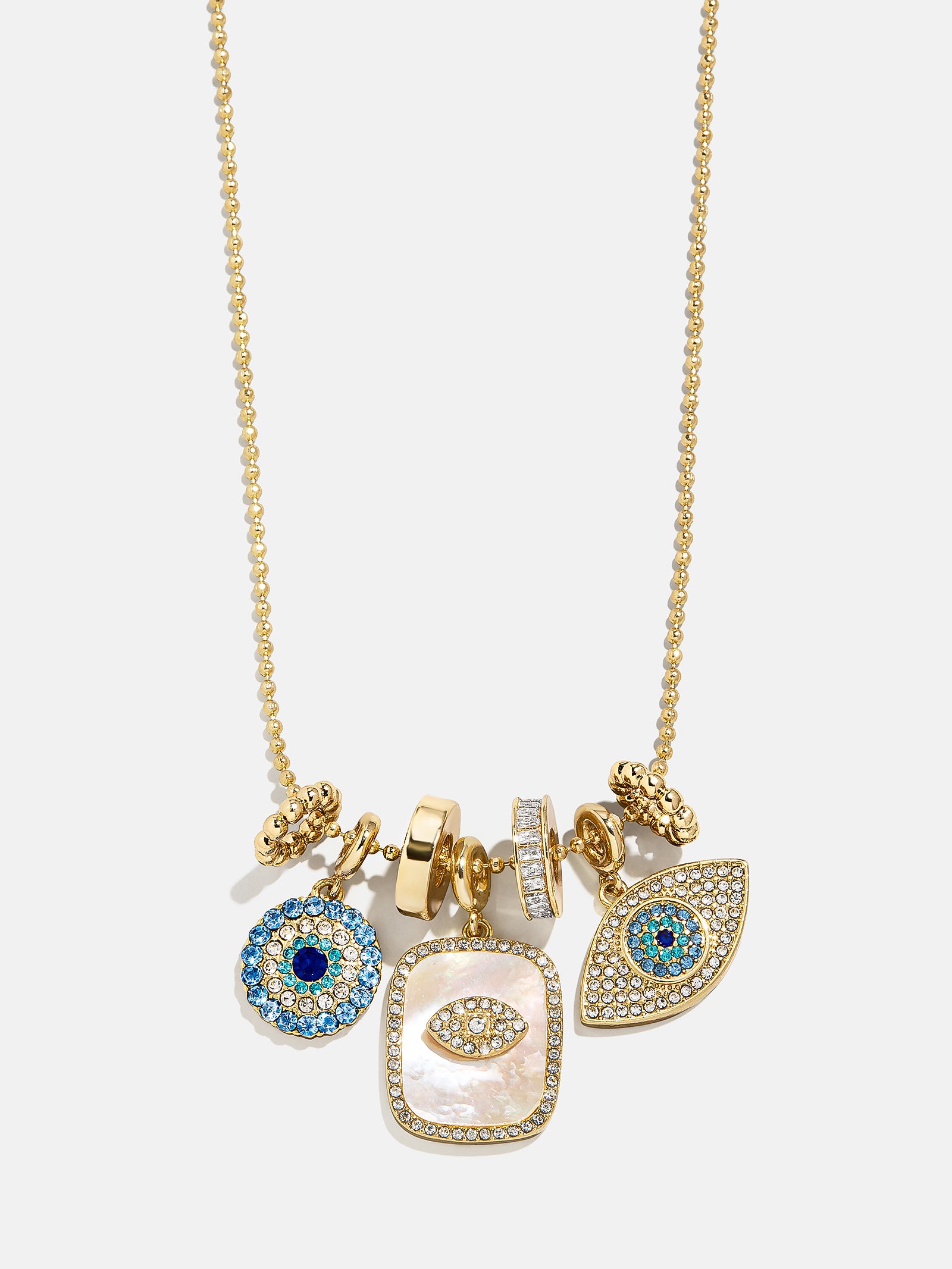 Premium Evil Eye Protection Necklace - Gold & Pavé