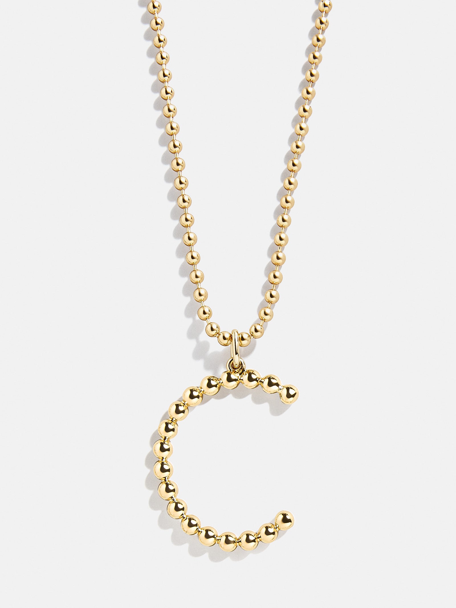 Ultimate Oversized Pisa Initial Necklace - Premium Gold