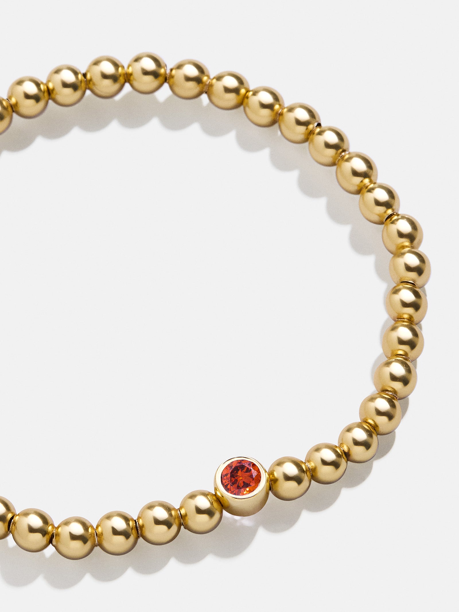 Premium 18K Gold Plated Garnet Birthstone Bracelet - Chic & Personalized