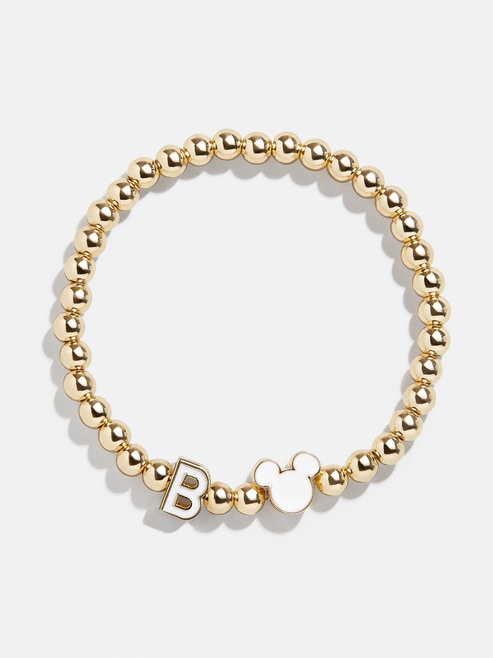 Premium Mickey Mouse Disney Initial Pisa Bracelet - White