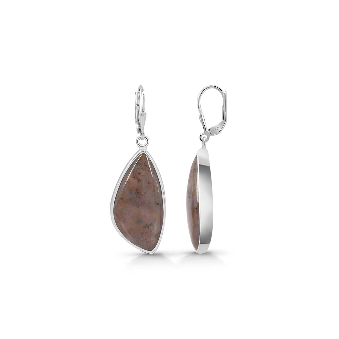 Premium Ocean Jasper Statement Earrings - Elegant & Versatile