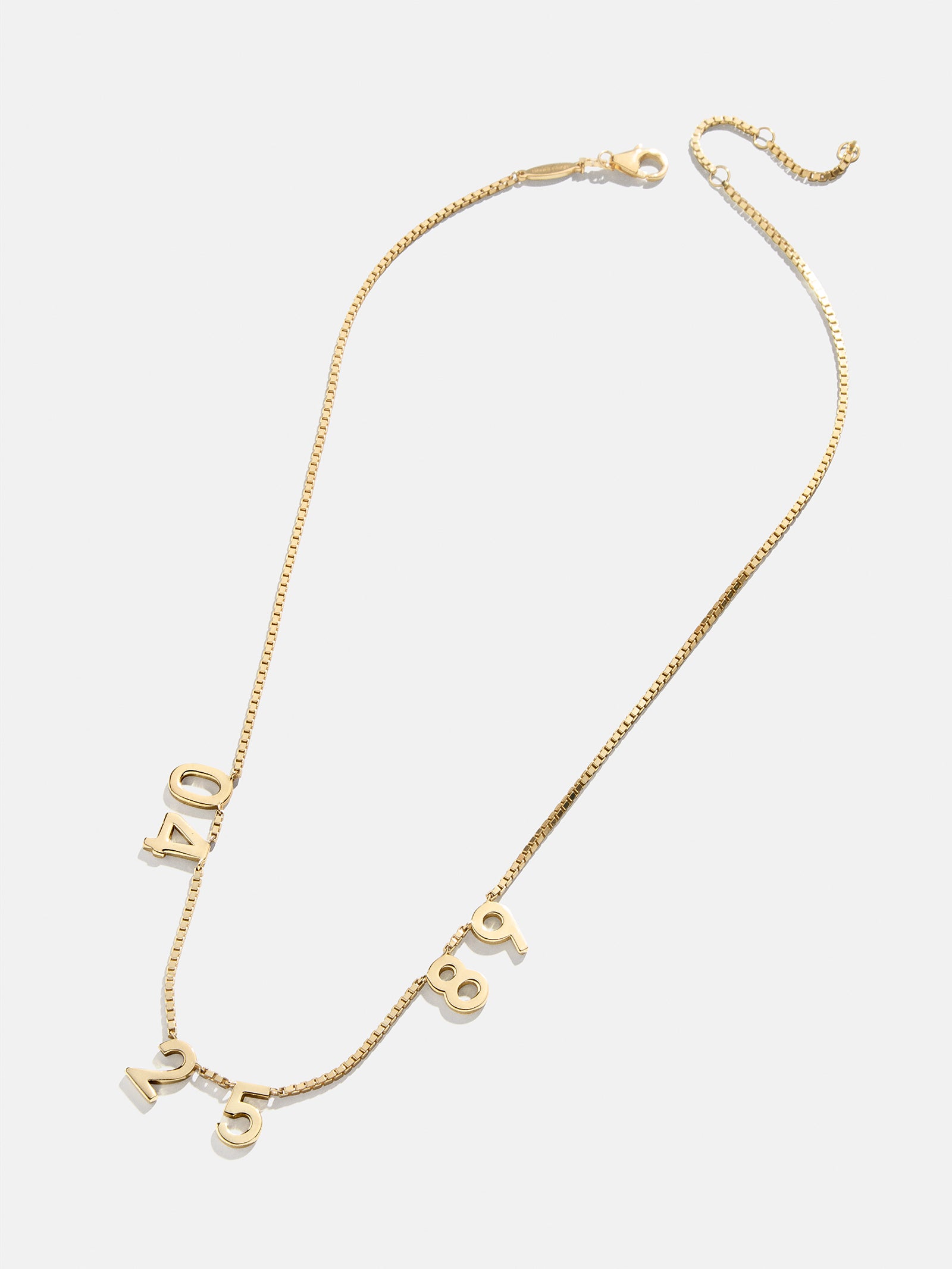 Ultimate 18K Gold Personalized Number Necklace