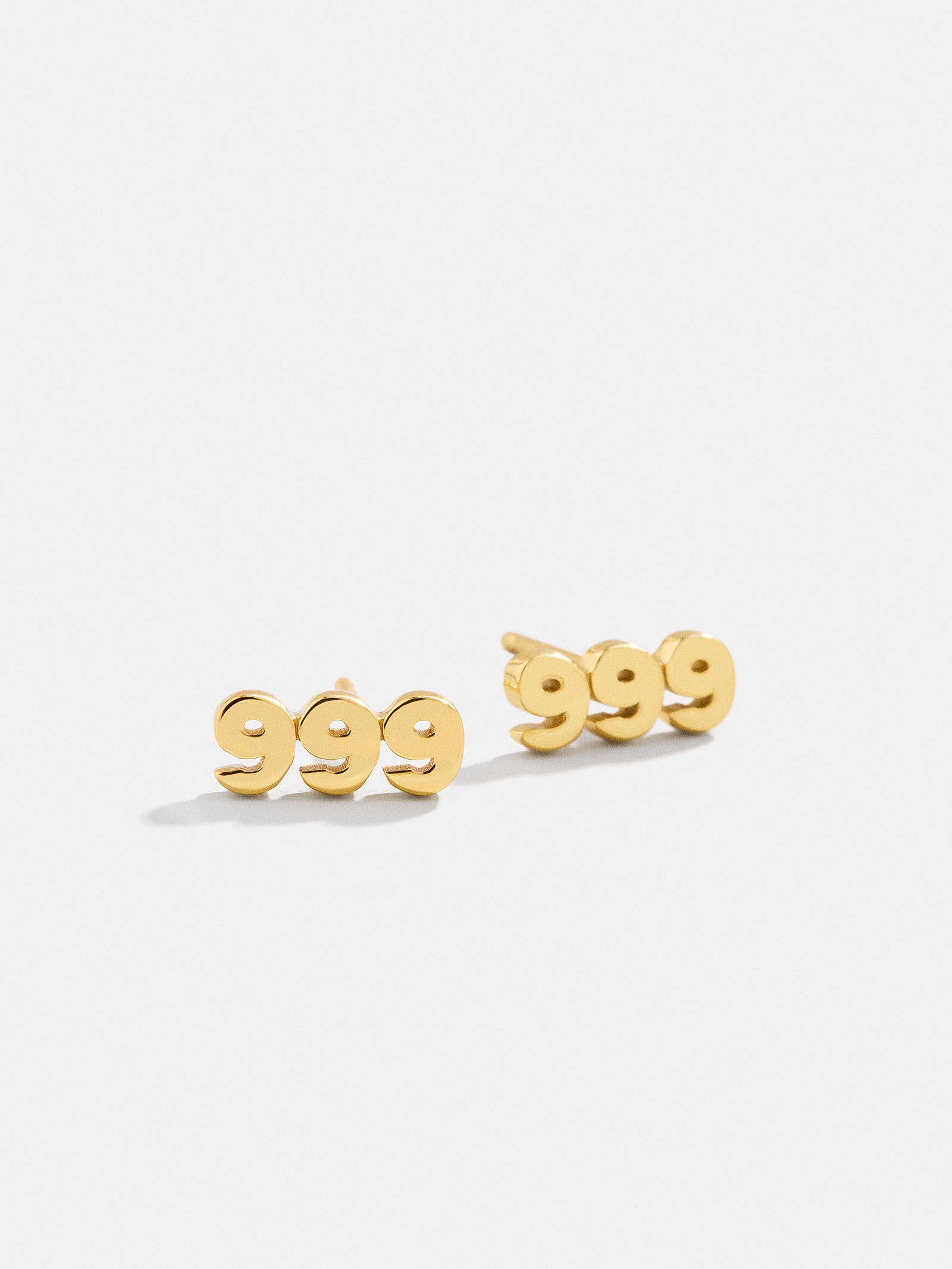 Premium 18K Gold Angel Number Stud Earrings - Ultimate Style