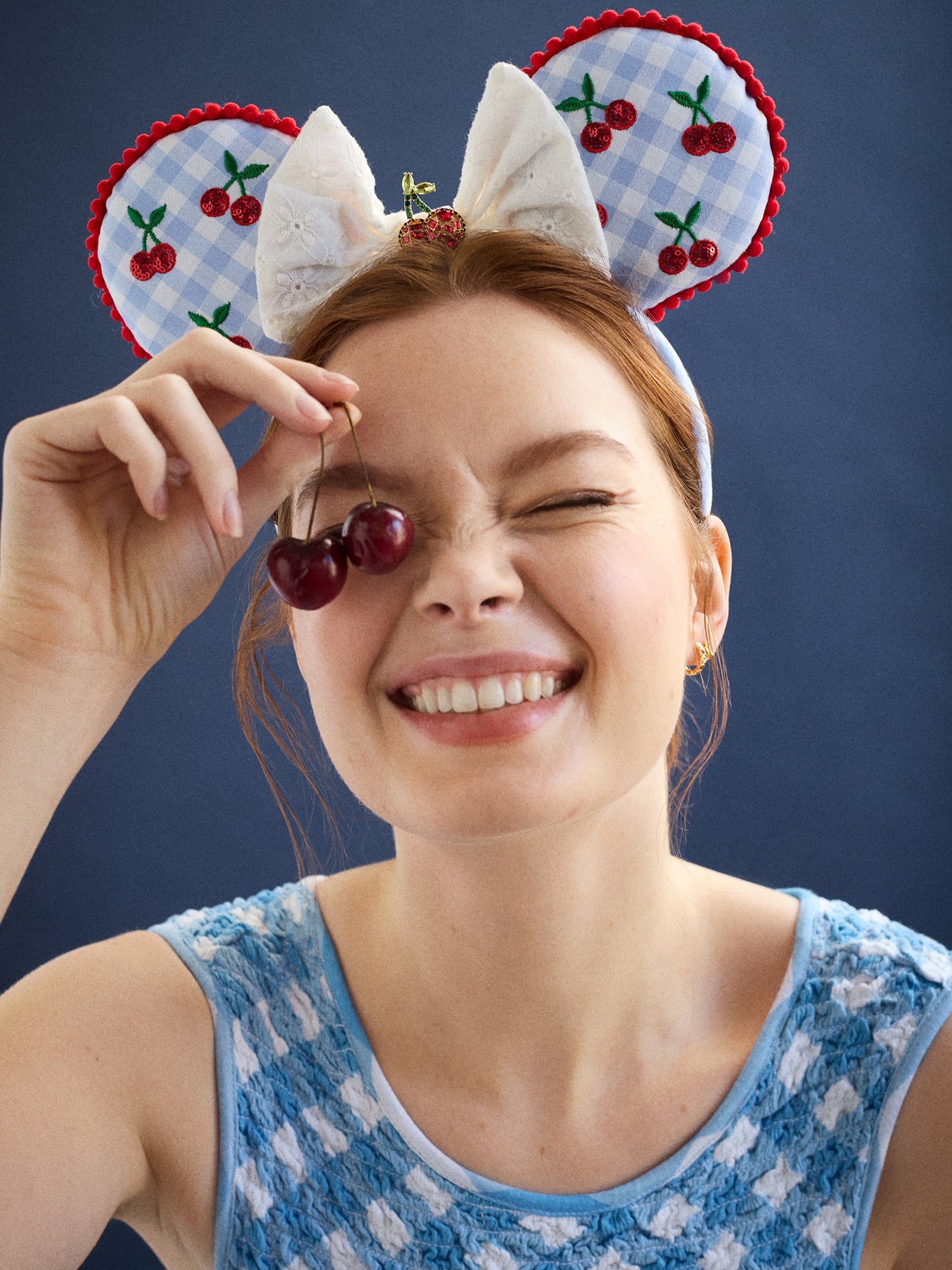 Premium Disney Minnie Mouse Cherry Ears Headband - Ultimate Style