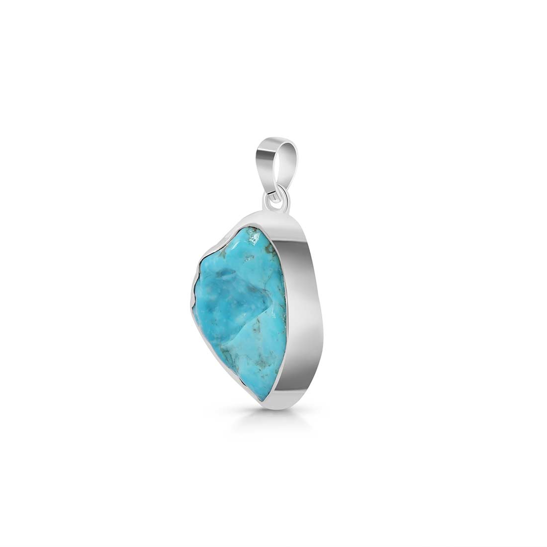 Premium Turquoise Rough Pendant - Authentic Sagacia Jewelry