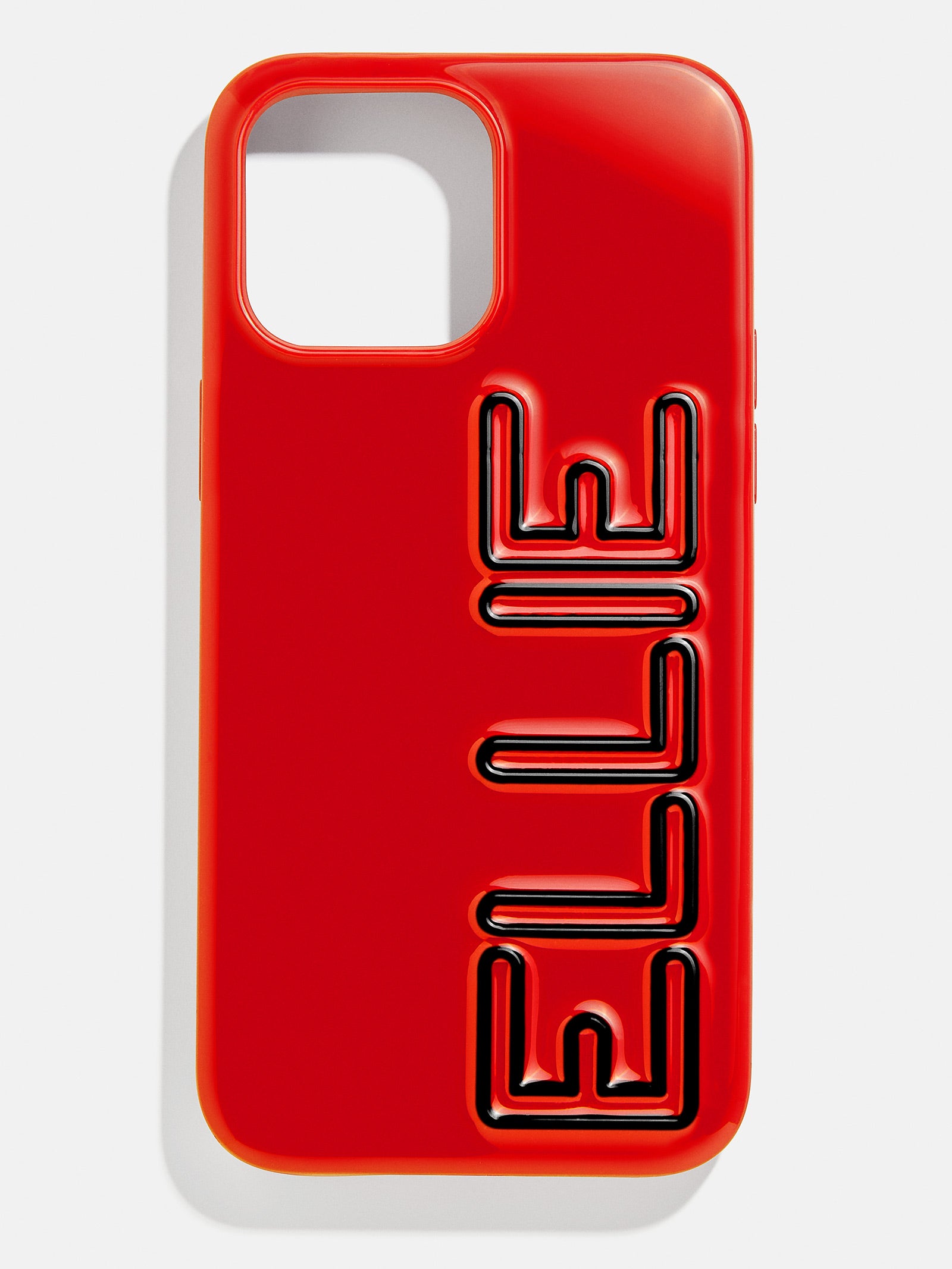 Ultimate Glossy Custom iPhone Case - Bold Red/Black