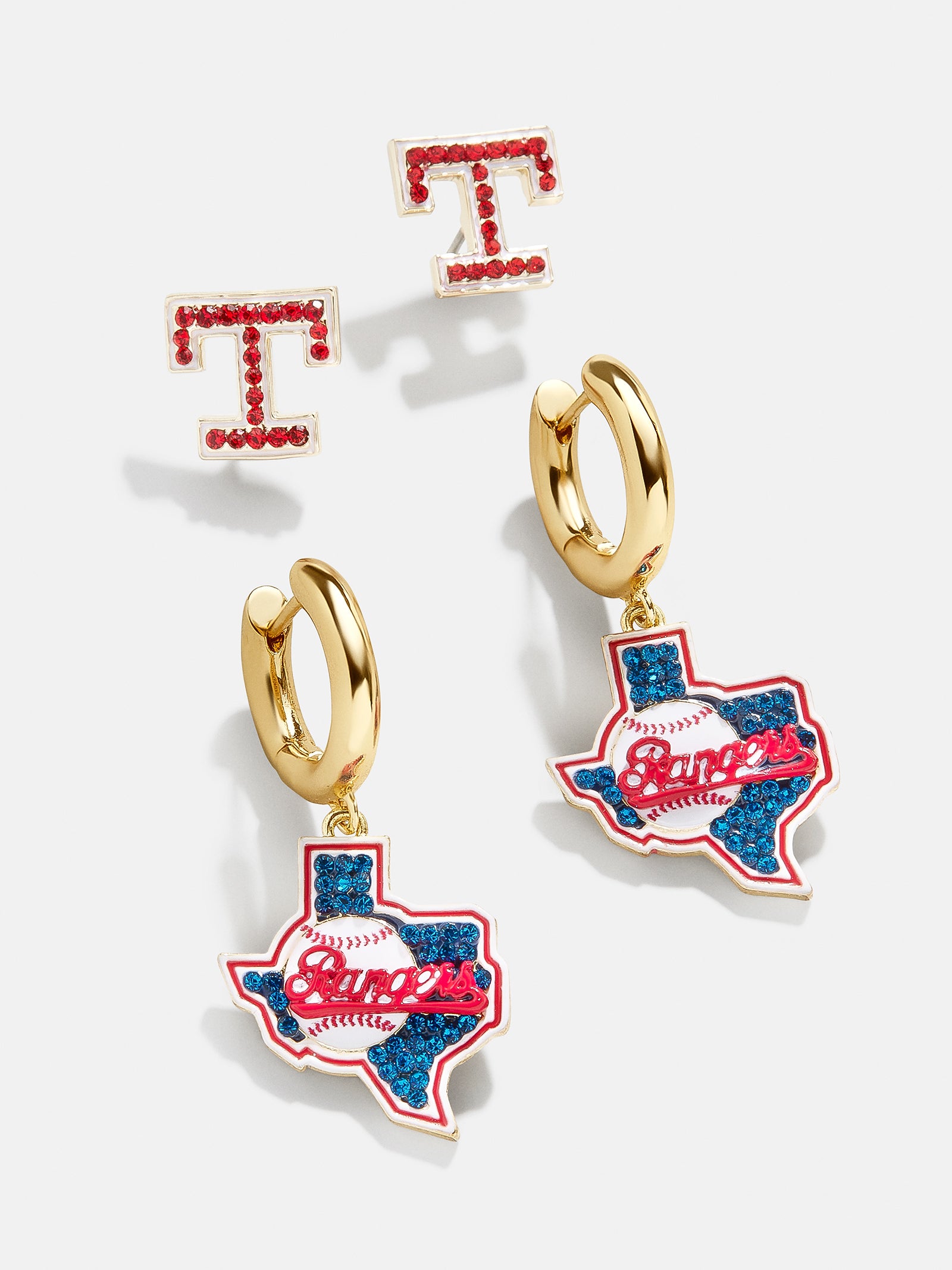 Premium MLB Texas Rangers Earring Set - Ultimate Fan Accessory