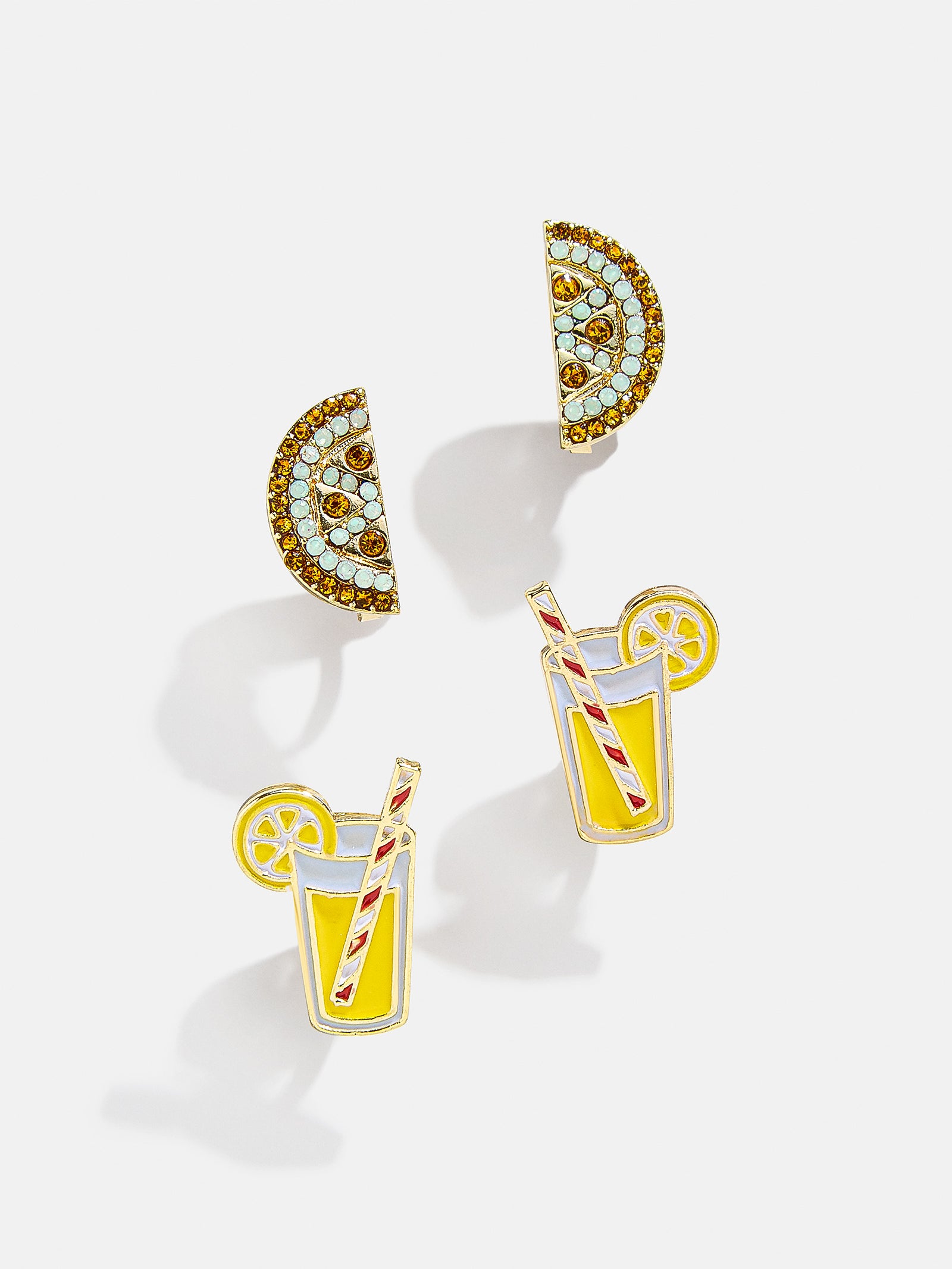 Ultimate Squeeze The Day Kids' Clip-On Earring Set - Lemonade Fun