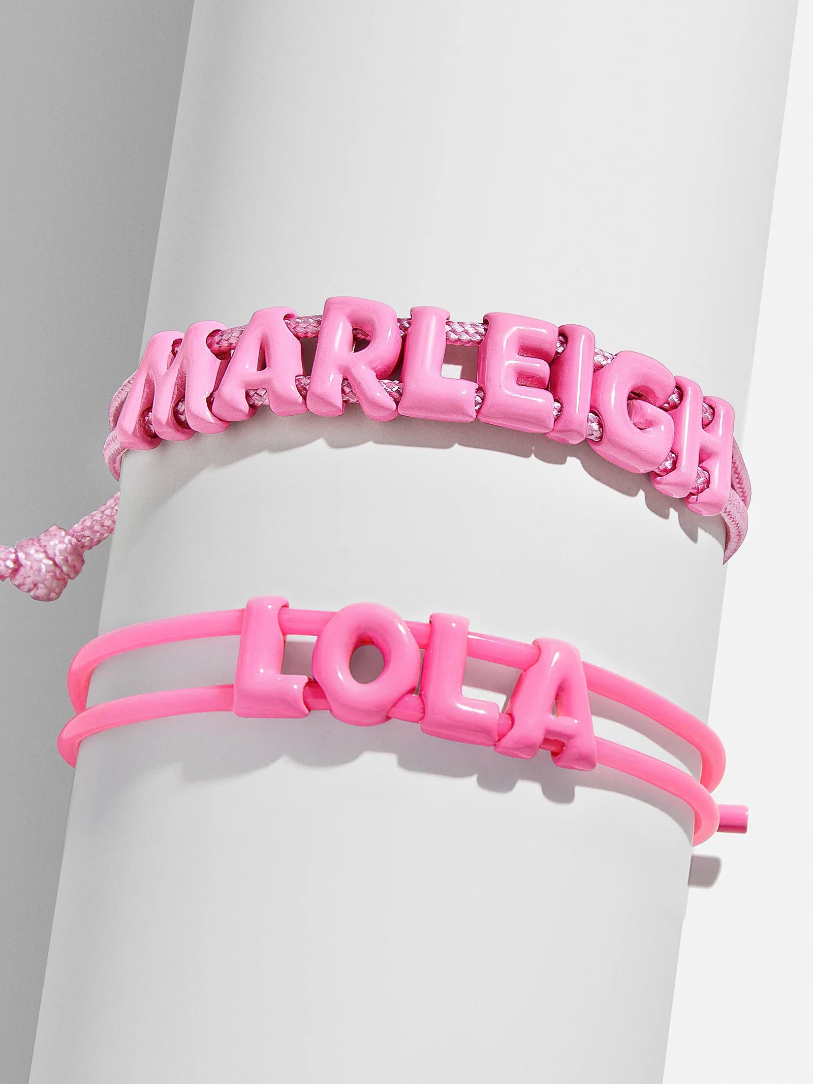 Ultimate Kids' Custom Slider Bracelet - Hot Pink | Personalized & Stretchable